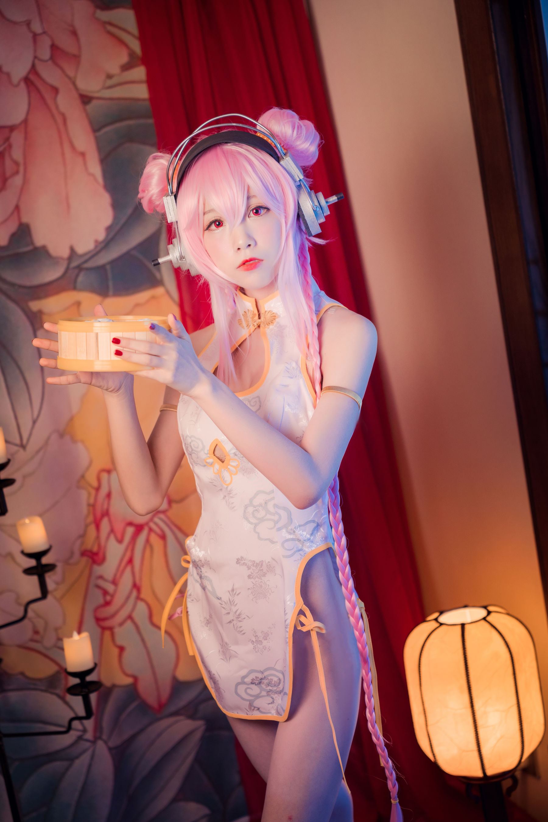 [Cosplay写真] 动漫博主水淼aqua – 索尼子 旗袍 [9P]