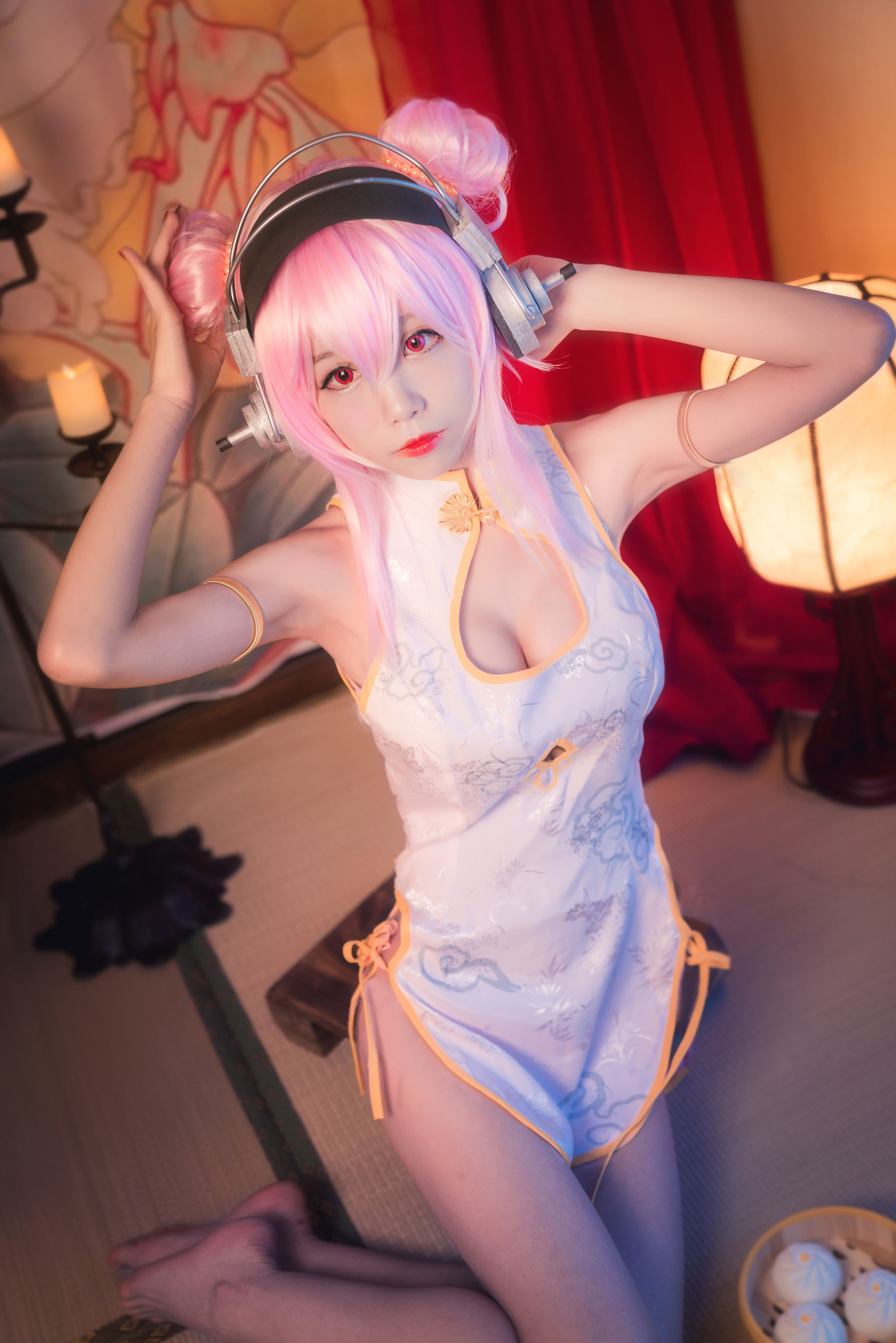 [Cosplay写真] 动漫博主水淼aqua – 索尼子 旗袍 [9P]