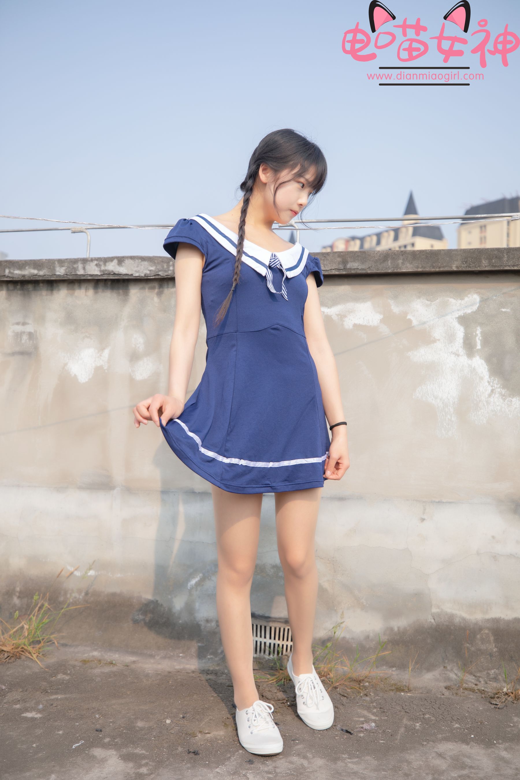 电喵女神 – 灵唯 制服 [33P]
