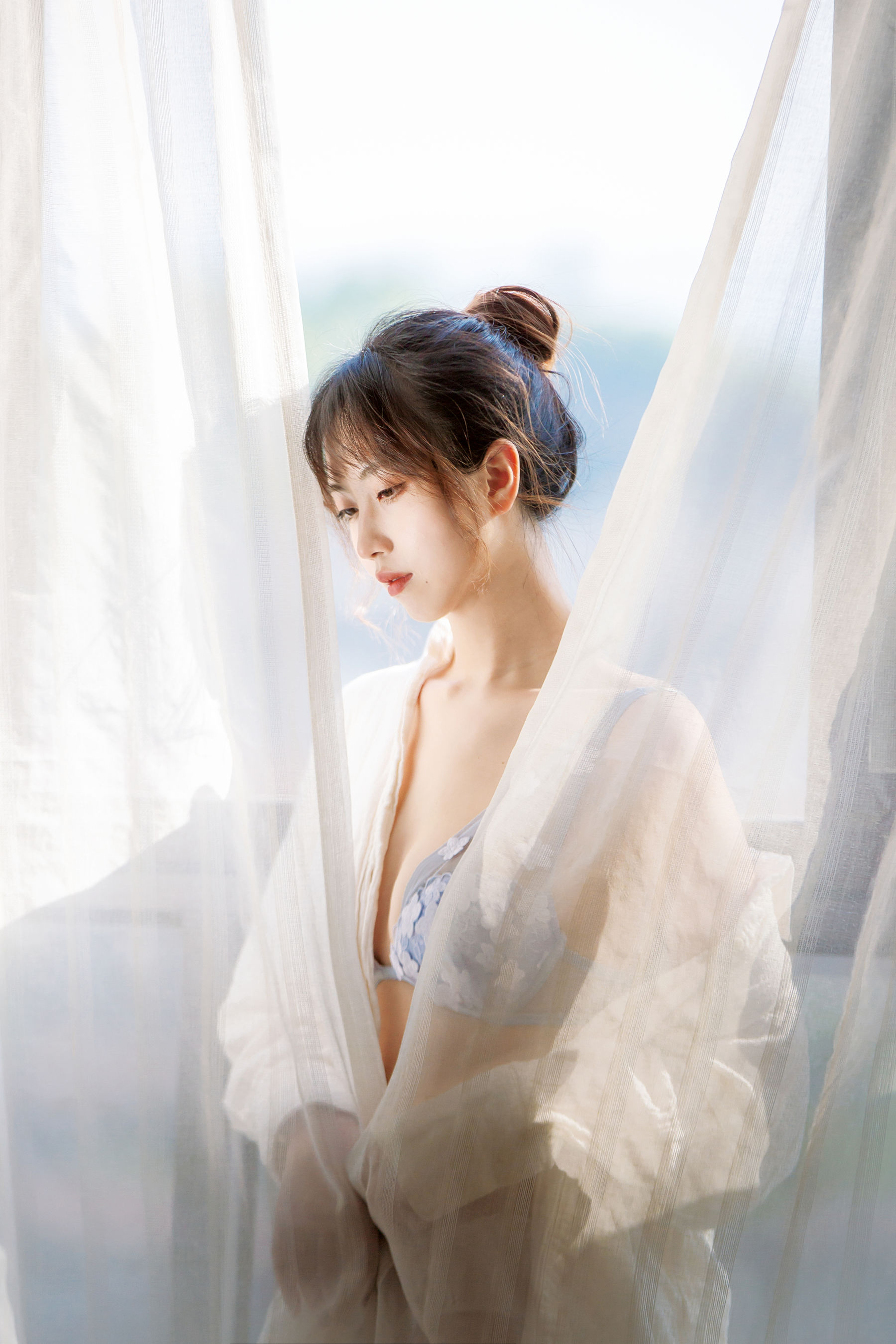 次元少女念雪ww – 居家蓝色 [25P]