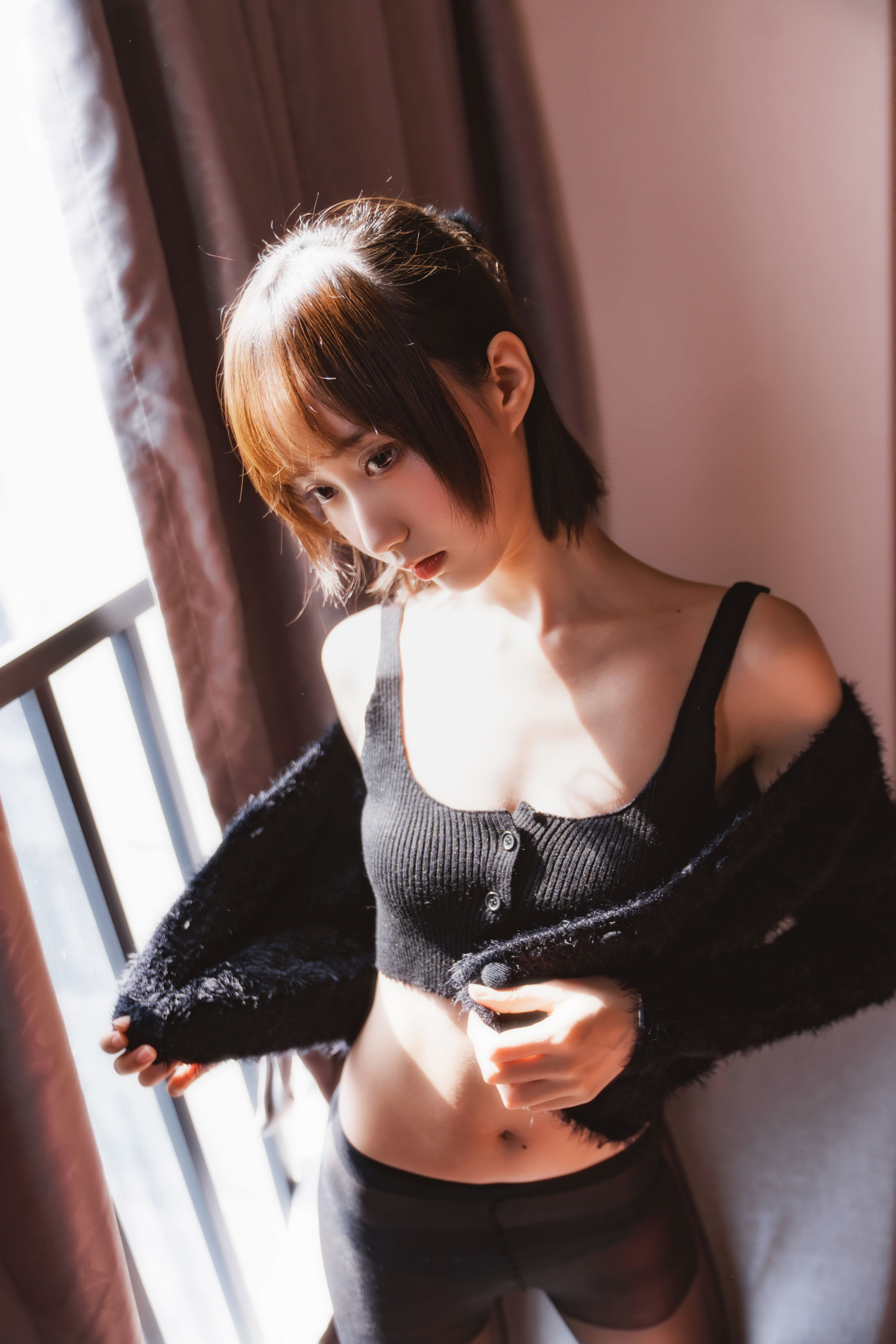 萌系小姐姐木绵绵OwO – 黑丝私房A [41P]