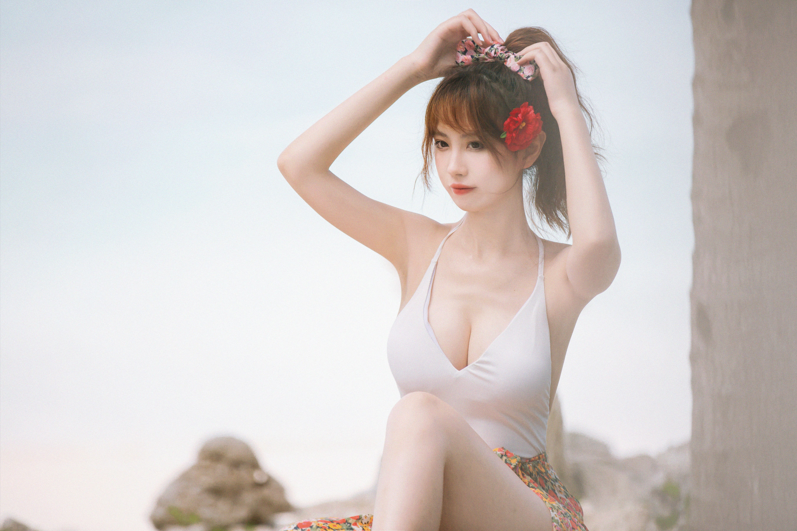 次元少女念雪ww – 昭和碎花 [35P]