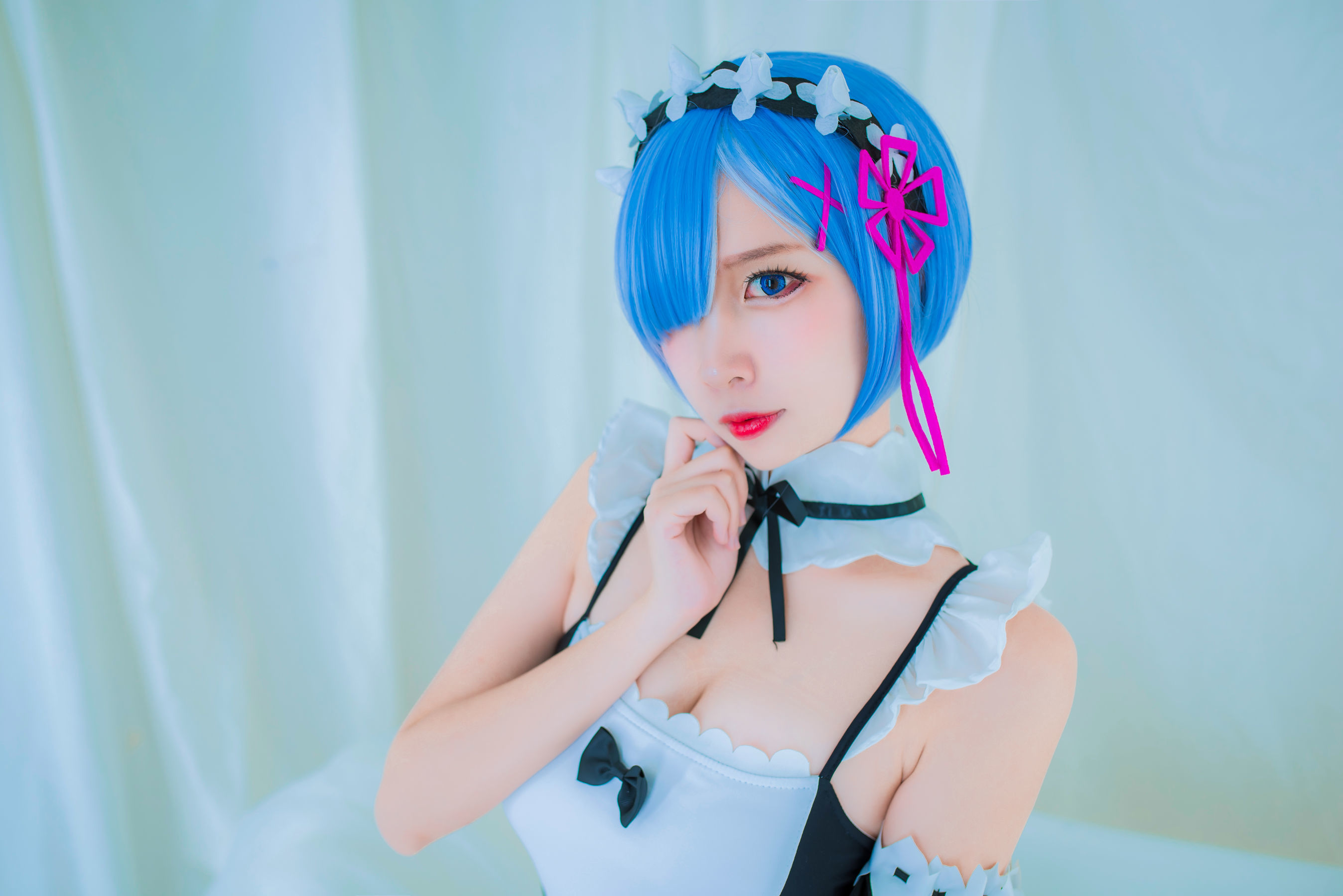 人气Coser二佐Nisa 蕾姆泳装 [32P]