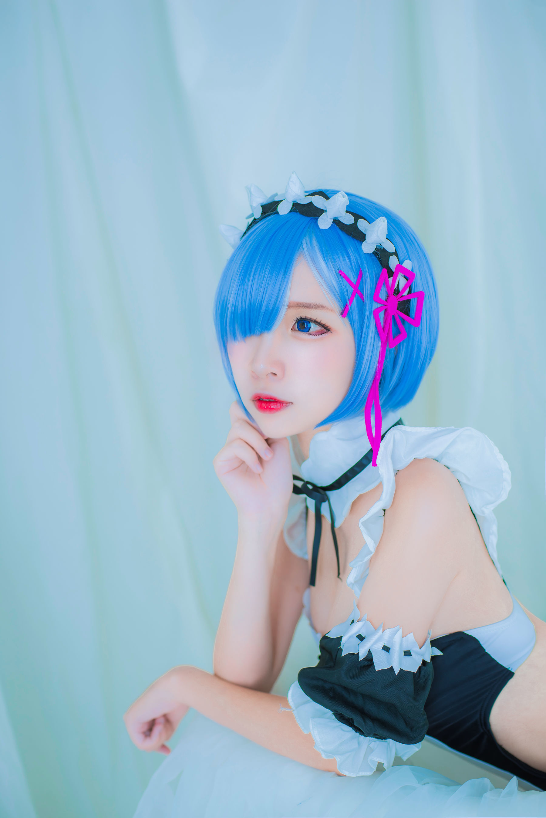 人气Coser二佐Nisa 蕾姆泳装 [32P]