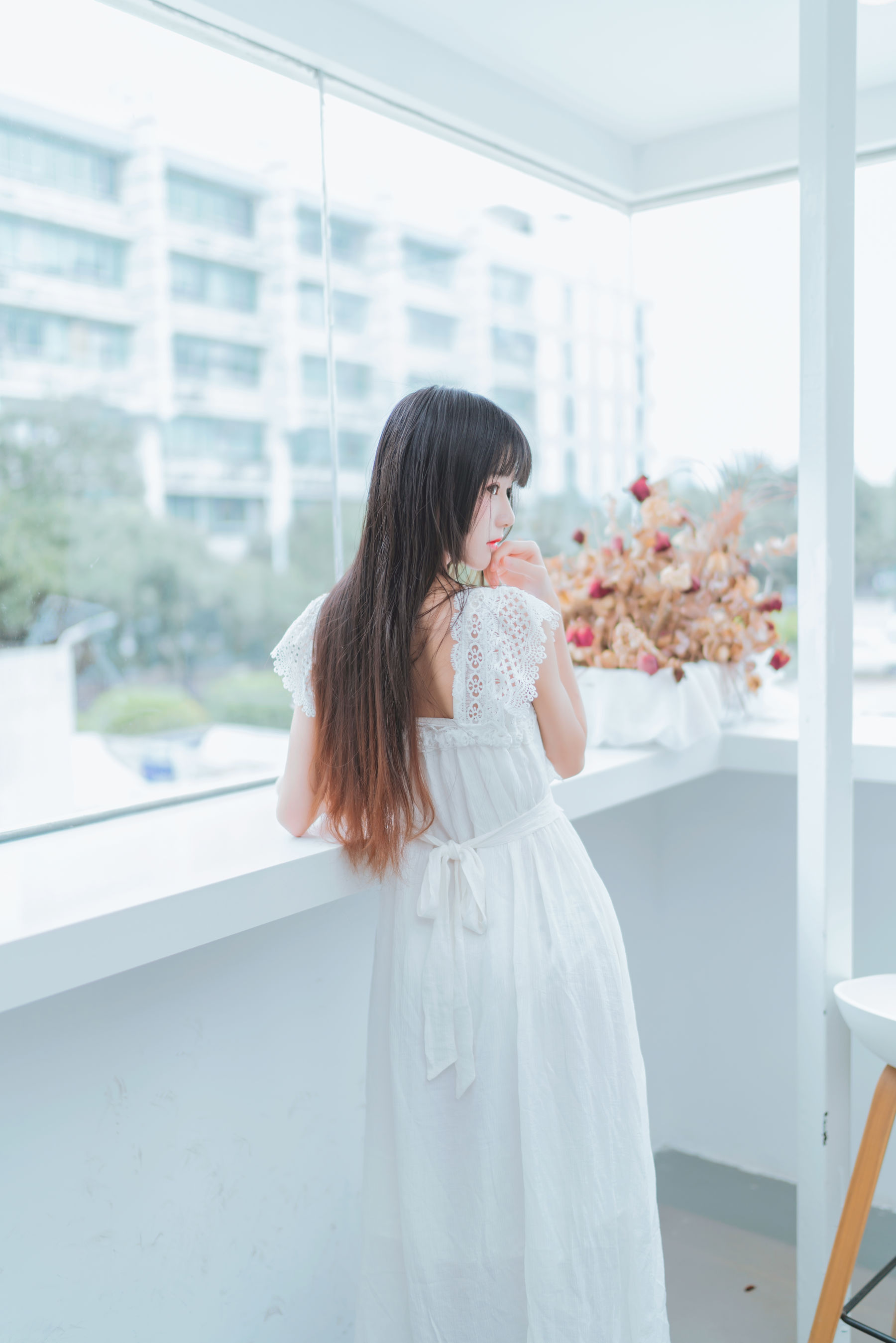 桜桃喵 – 清新之白花花 [11P]
