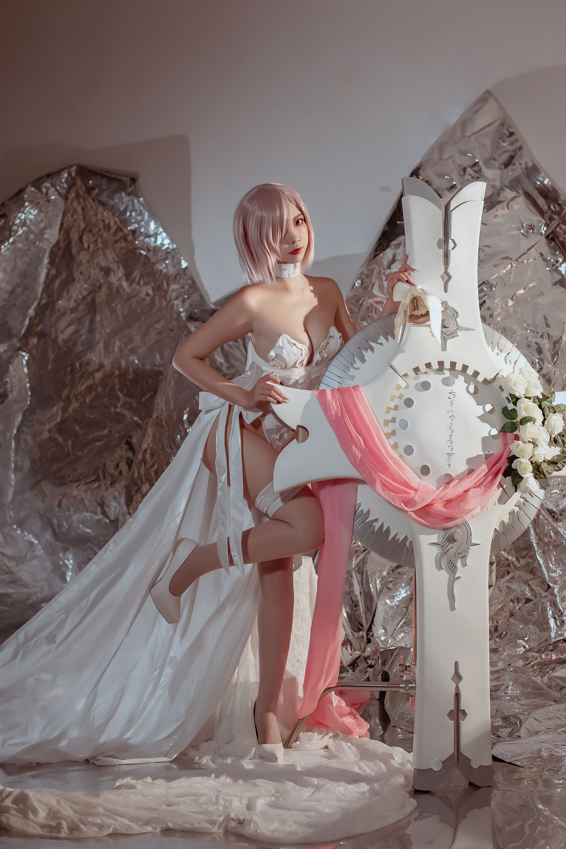 人气Coser二佐Nisa – fate玛修婚纱 [40P]
