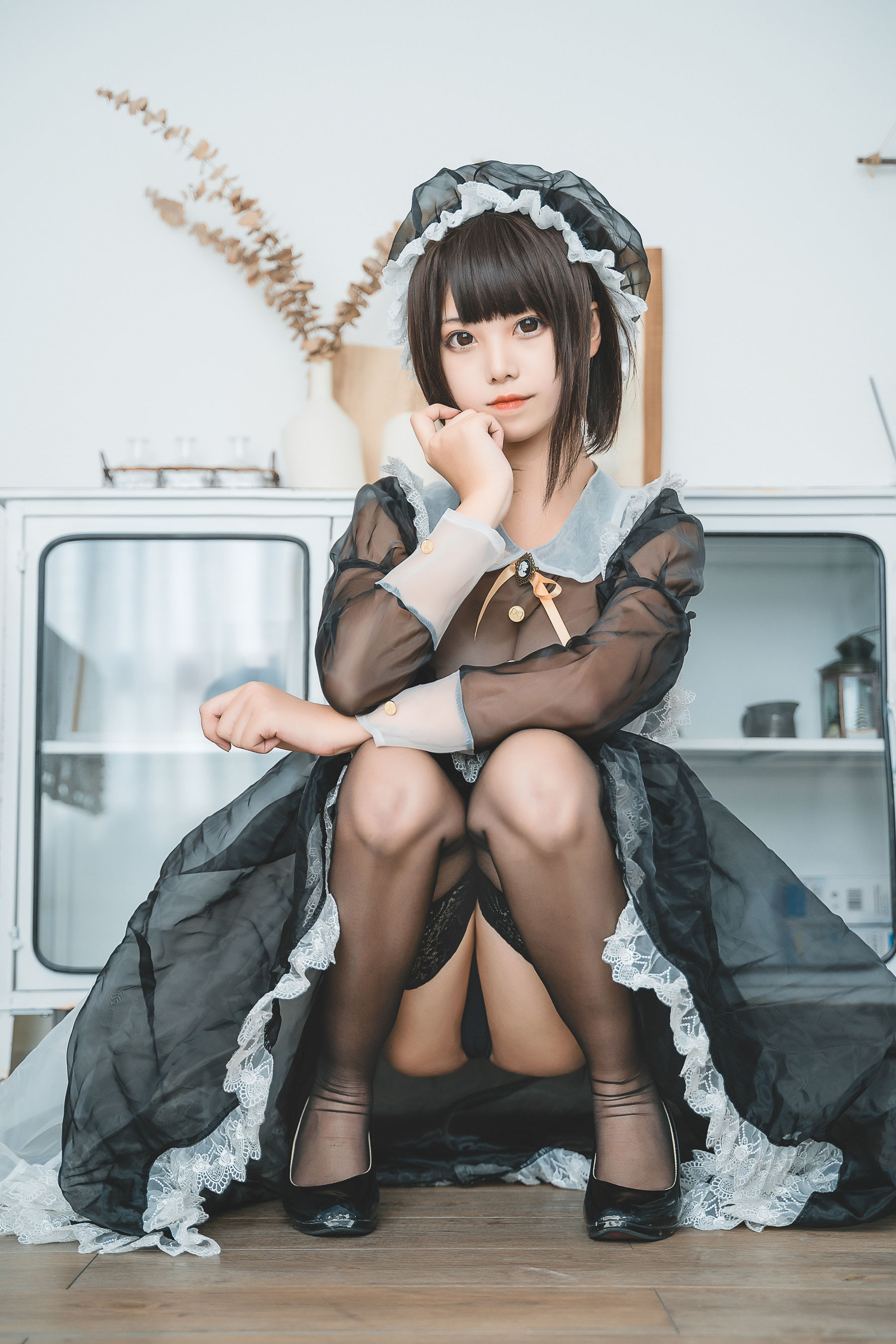 萌系小姐姐蜜汁猫裘 透明女仆 [30P]