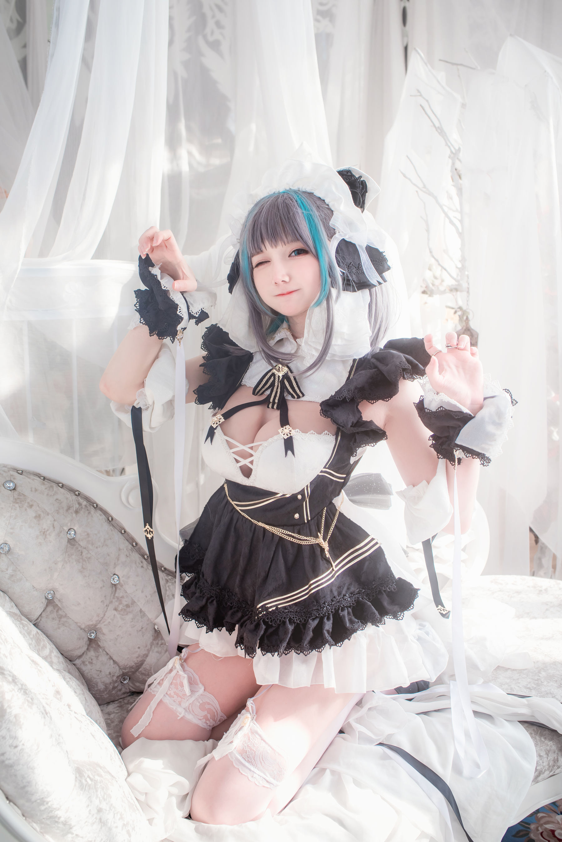 COS妹子仙九Airi – 柴郡女仆 [19P]