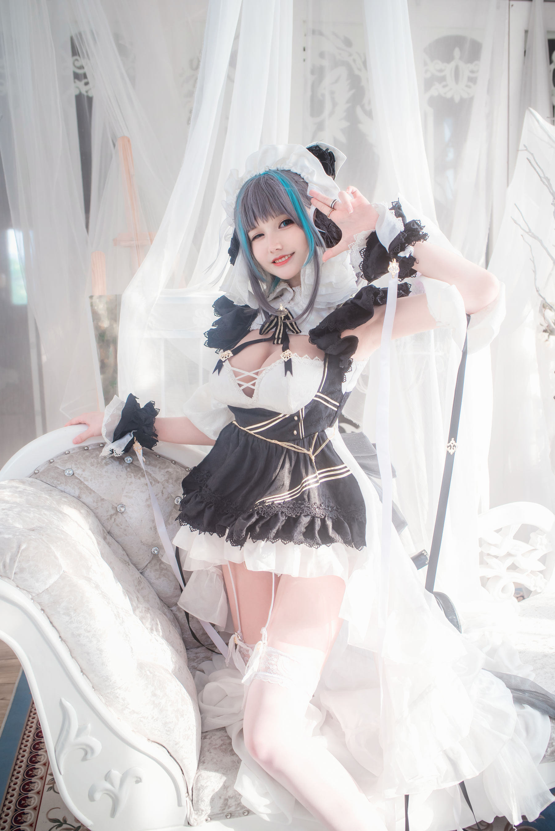 COS妹子仙九Airi – 柴郡女仆 [19P]