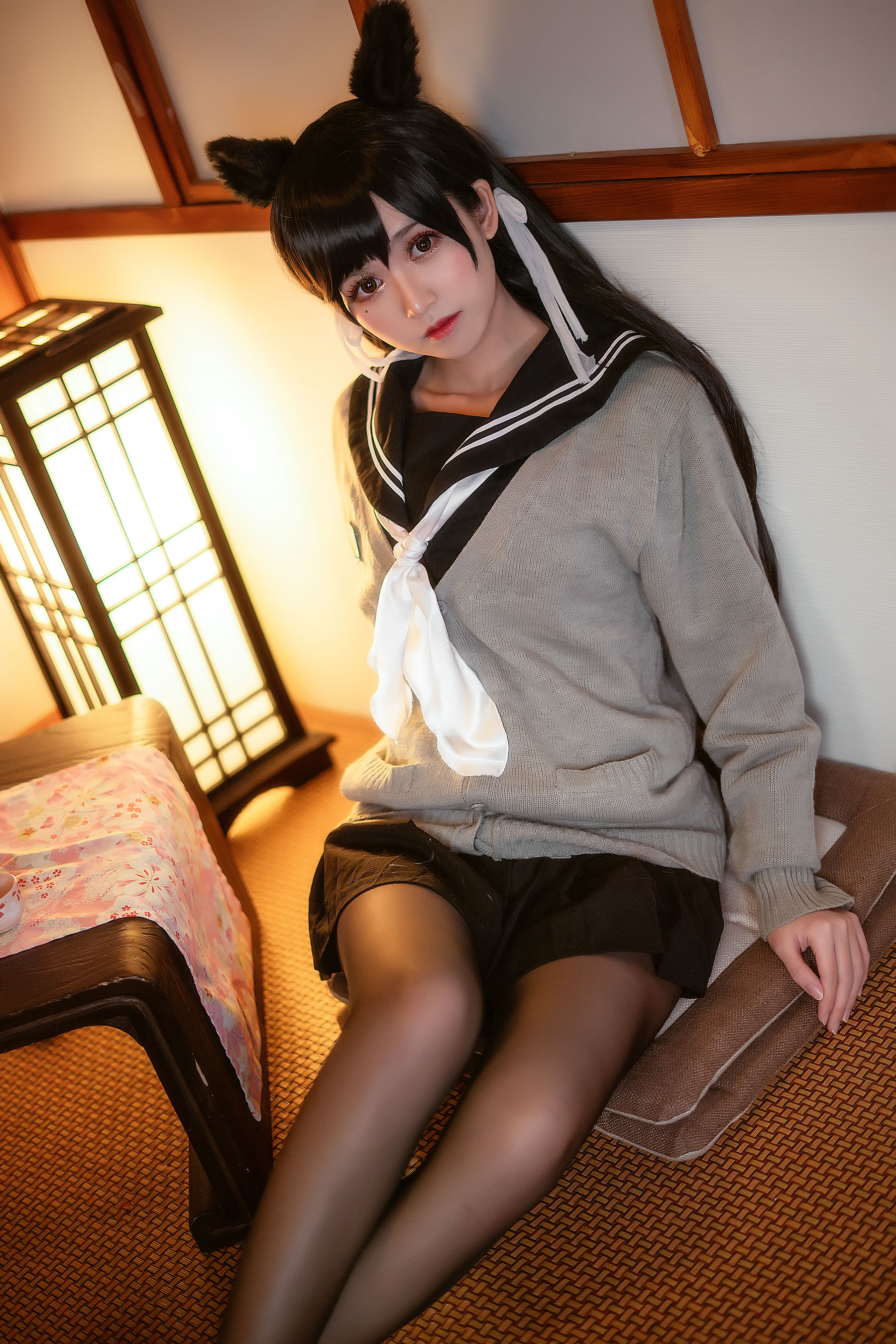 [萝莉COS] 鳗鱼霏儿 – 碧蓝航线 校服 [14P]