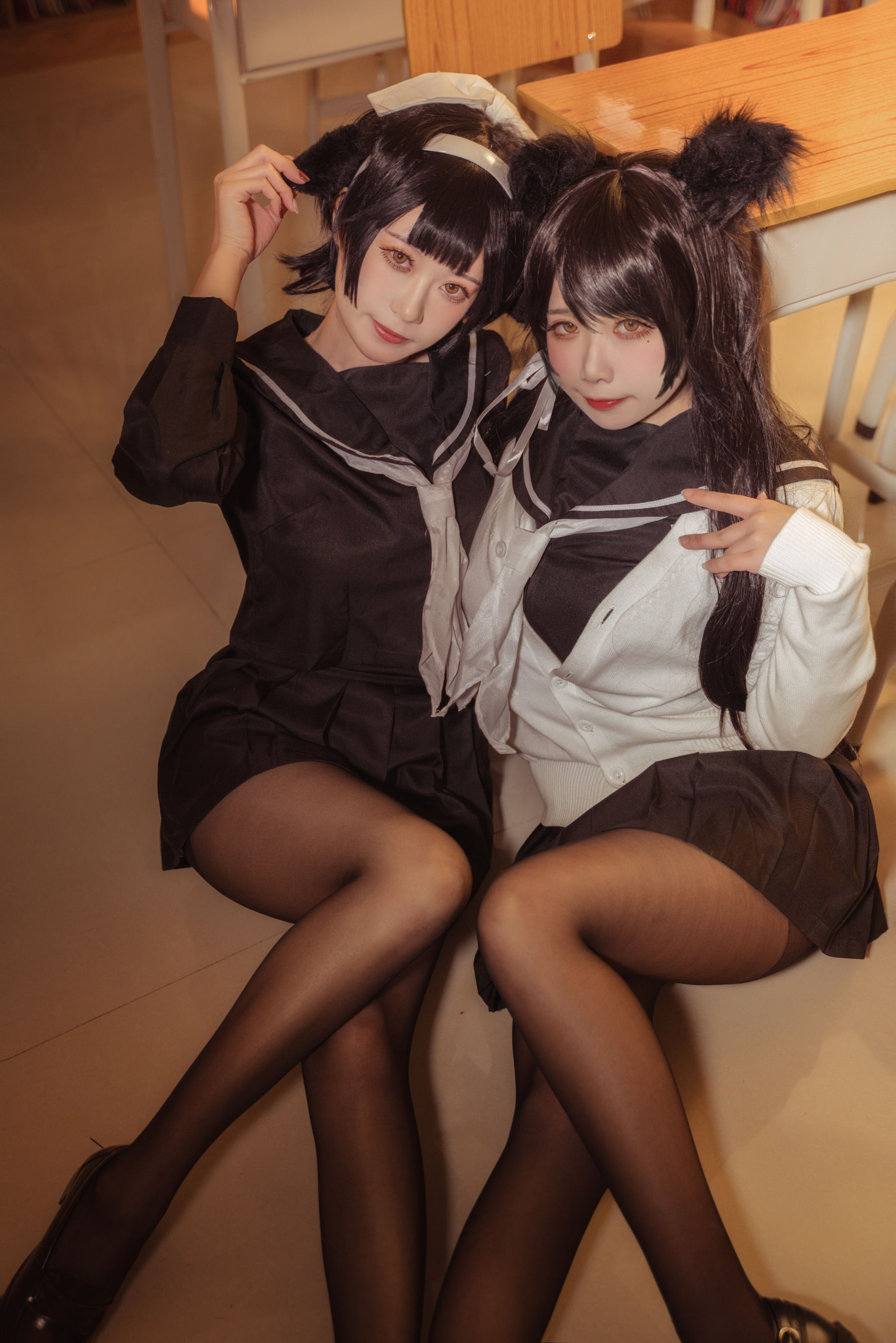 贞子蜜桃 – 碧蓝航线 爱宕高雄制服 [35P]