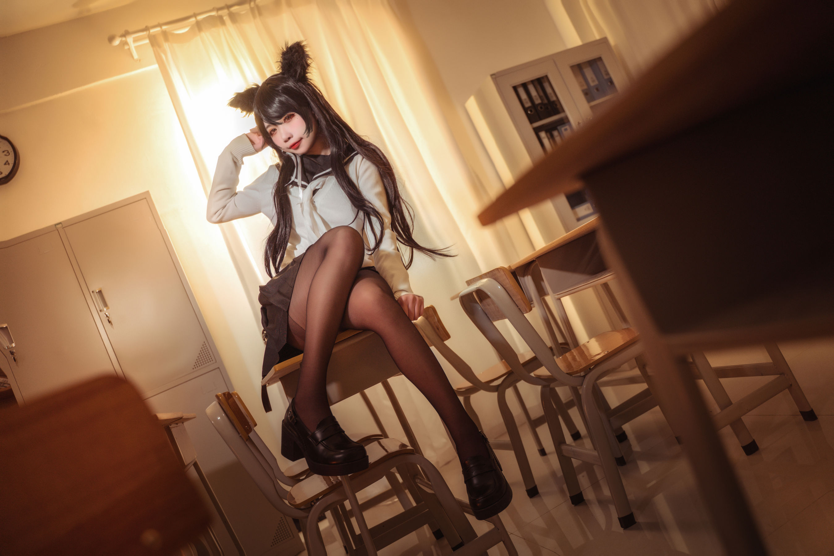 贞子蜜桃 – 碧蓝航线 爱宕高雄制服 [35P]