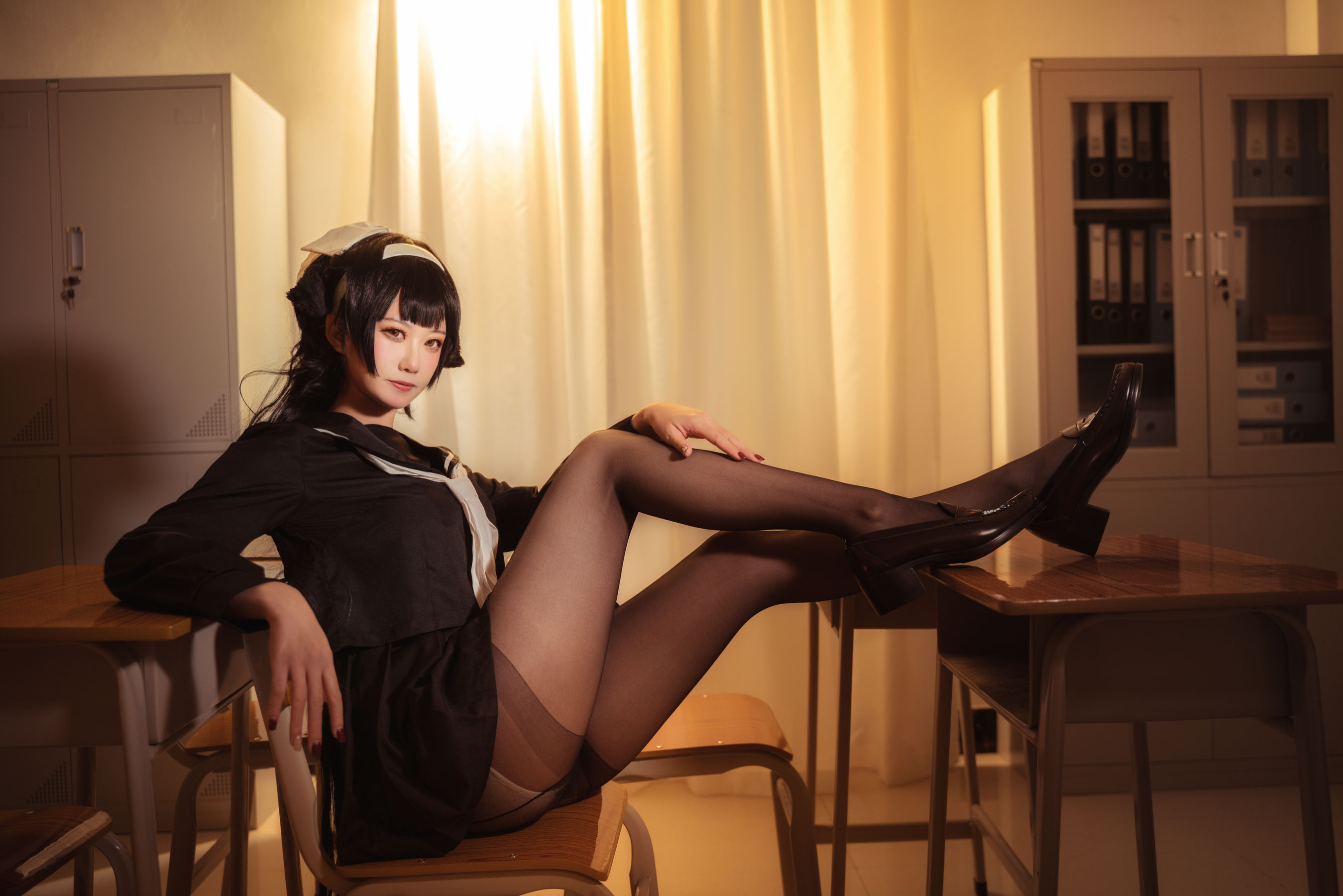 贞子蜜桃 – 碧蓝航线 爱宕高雄制服 [35P]