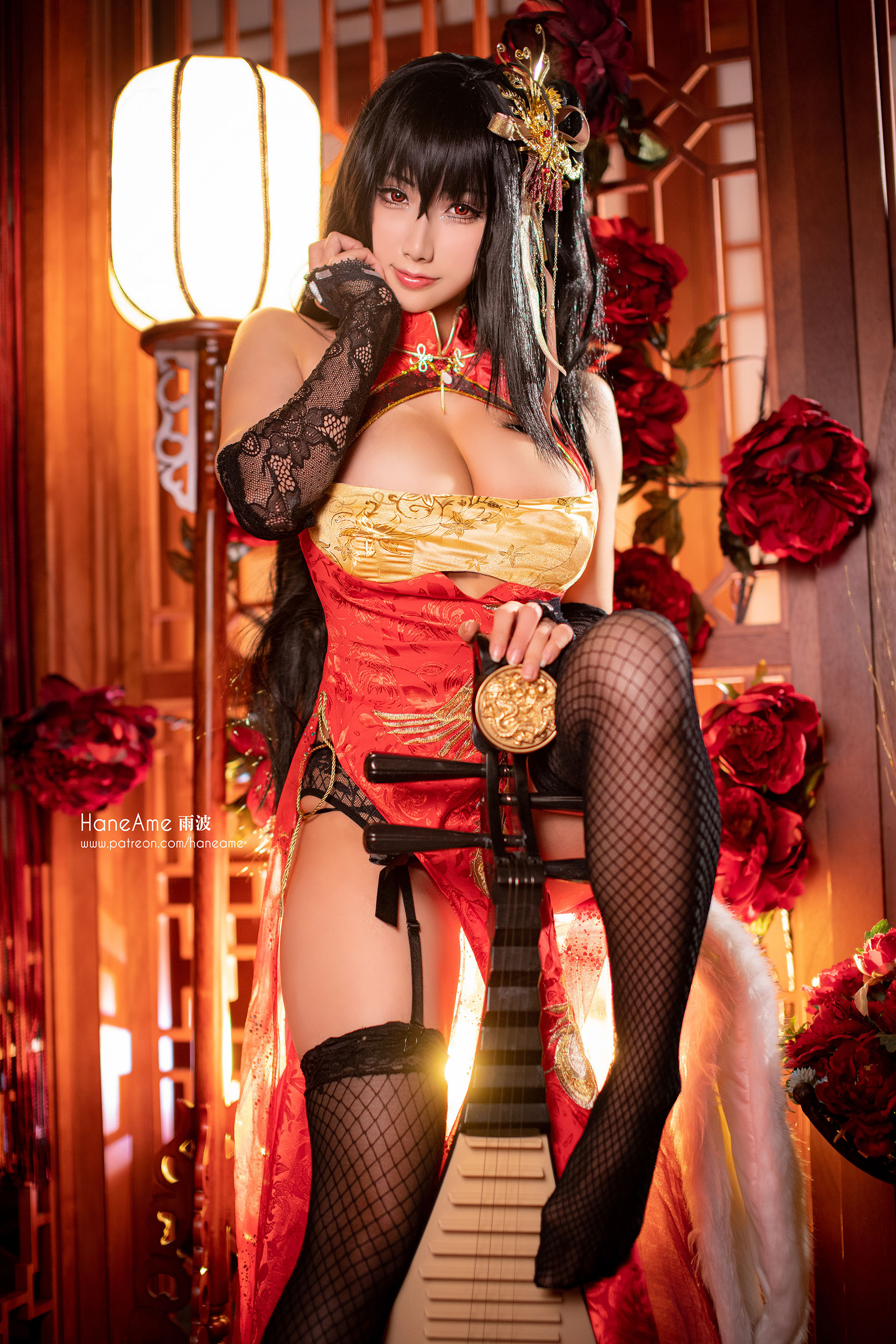 Hane Ame 雨波写真 – 大凤旗袍 [12P]