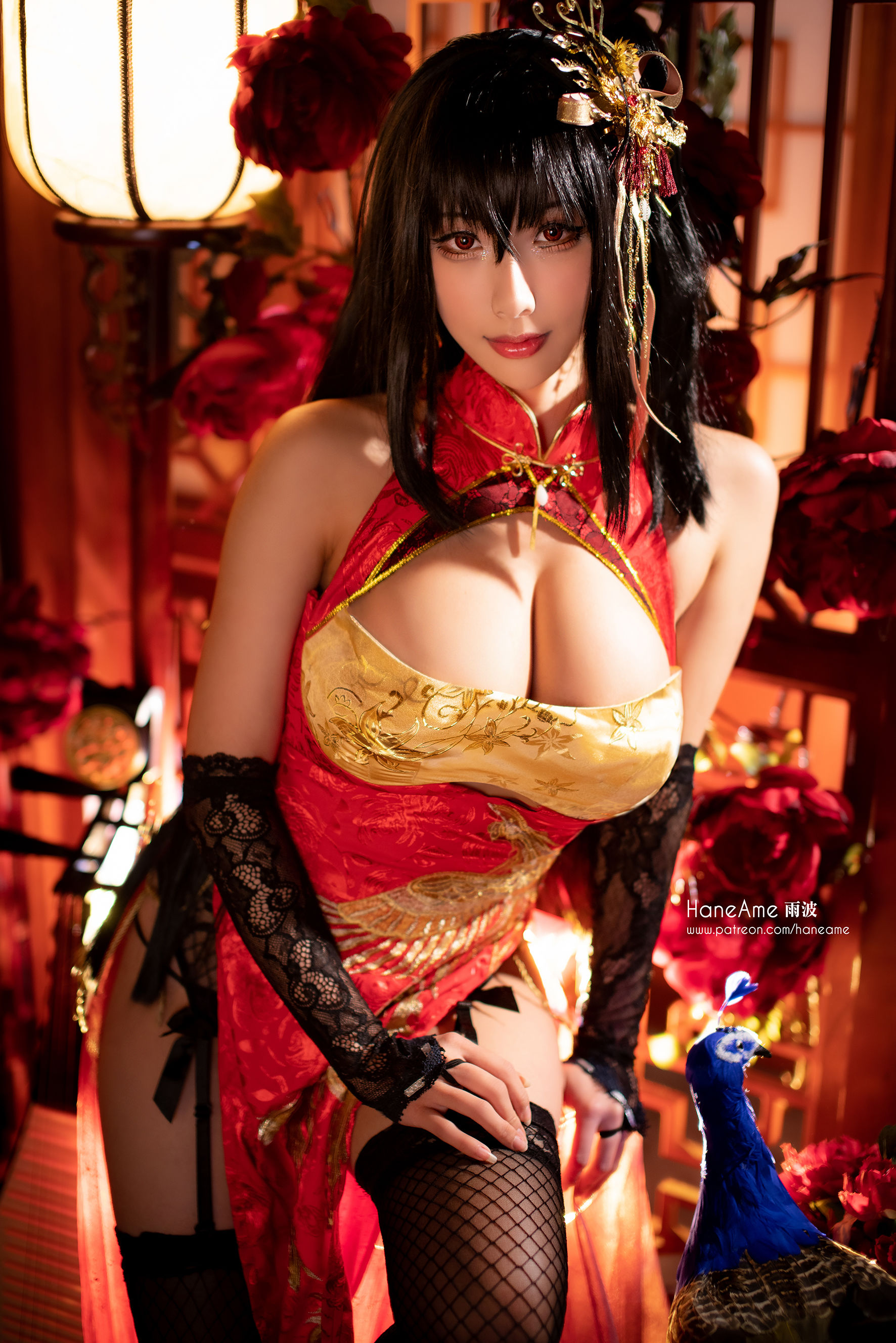 Hane Ame 雨波写真 – 大凤旗袍 [12P]