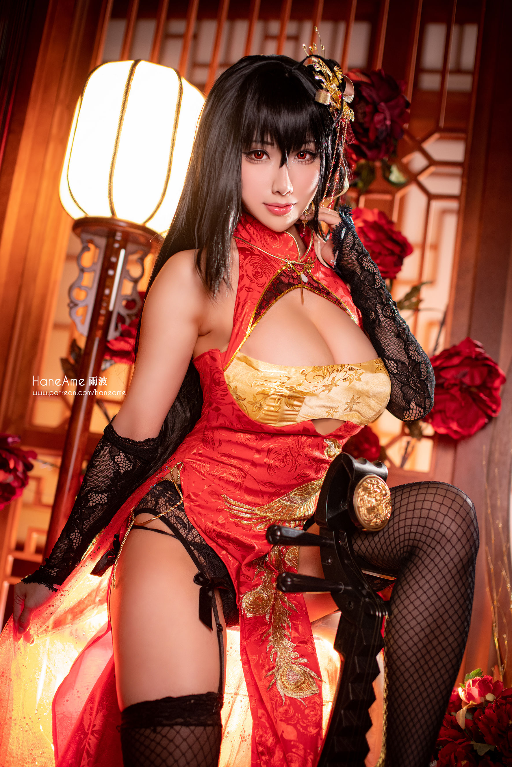Hane Ame 雨波写真 – 大凤旗袍 [12P]