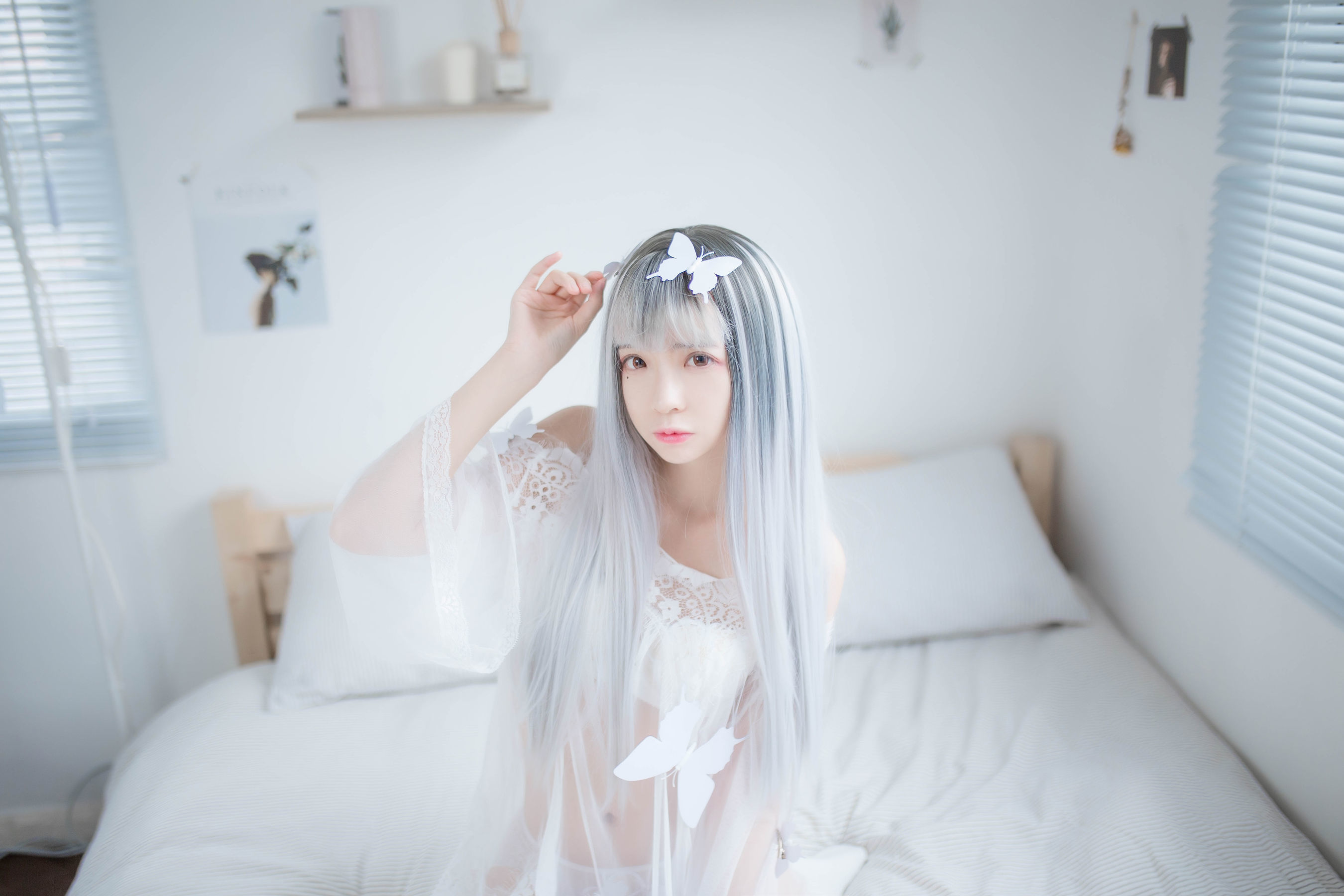 疯猫ss – 透明白纱 [33P]