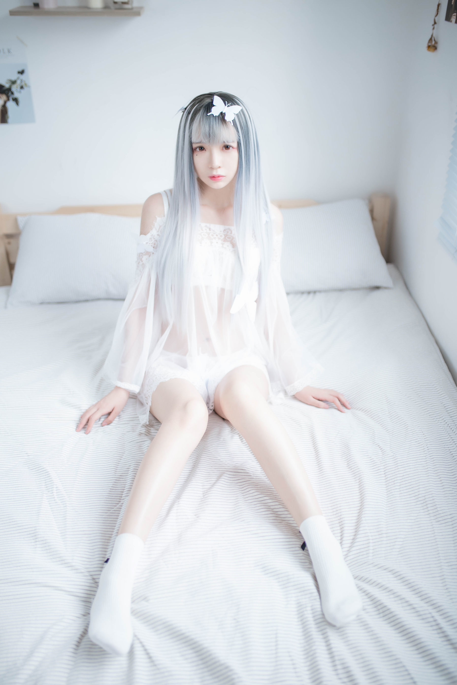 疯猫ss – 透明白纱 [33P]