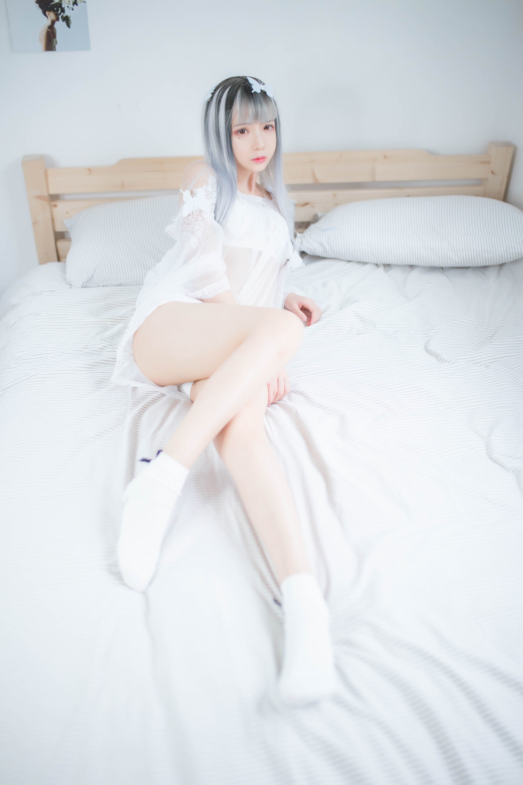 疯猫ss – 透明白纱 [33P]