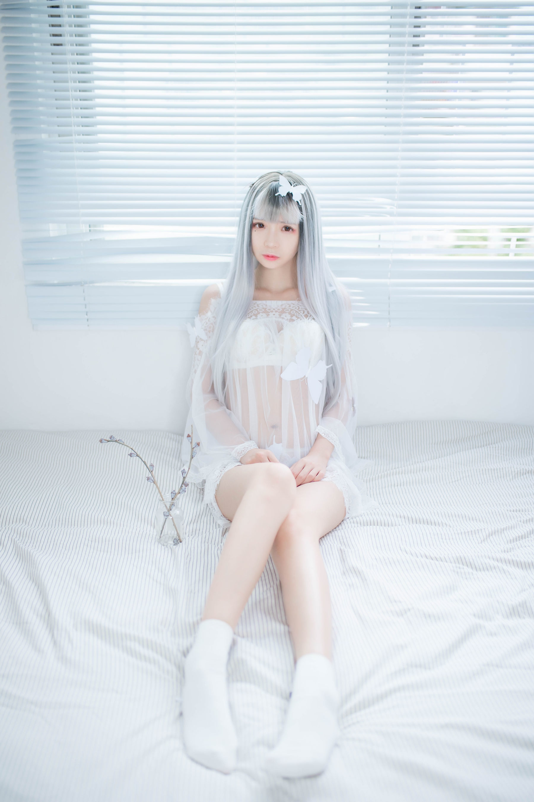 疯猫ss – 透明白纱 [33P]
