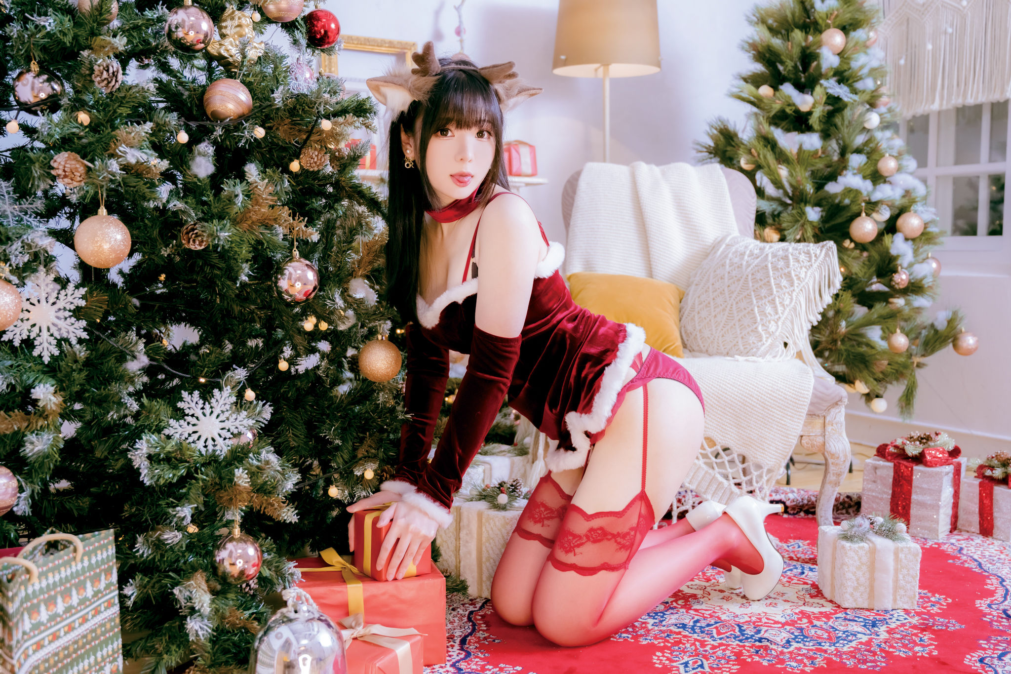微博妹纸霜月shimo[fantia] 2022-12-25 メリー・クリスマス！！ [25P]