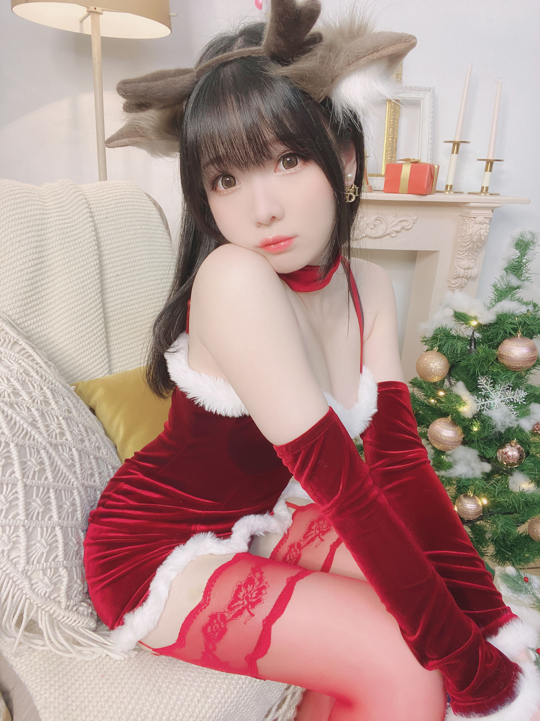 微博妹纸霜月shimo[fantia] 2022-12-25 メリー・クリスマス！！ [25P]