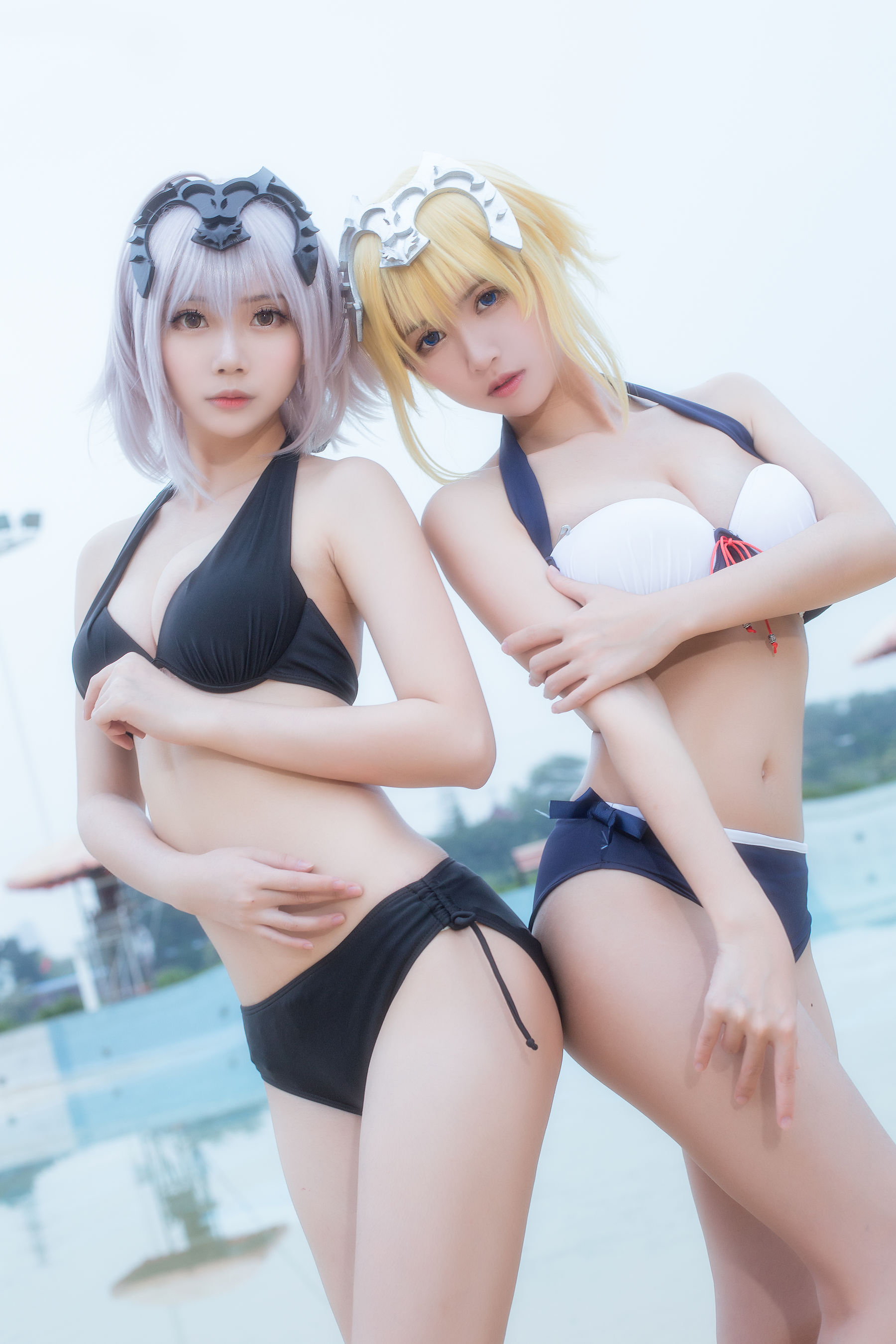 超人气Coser鳗鱼霏儿&大肉丸Amiee 贞德 [58P]