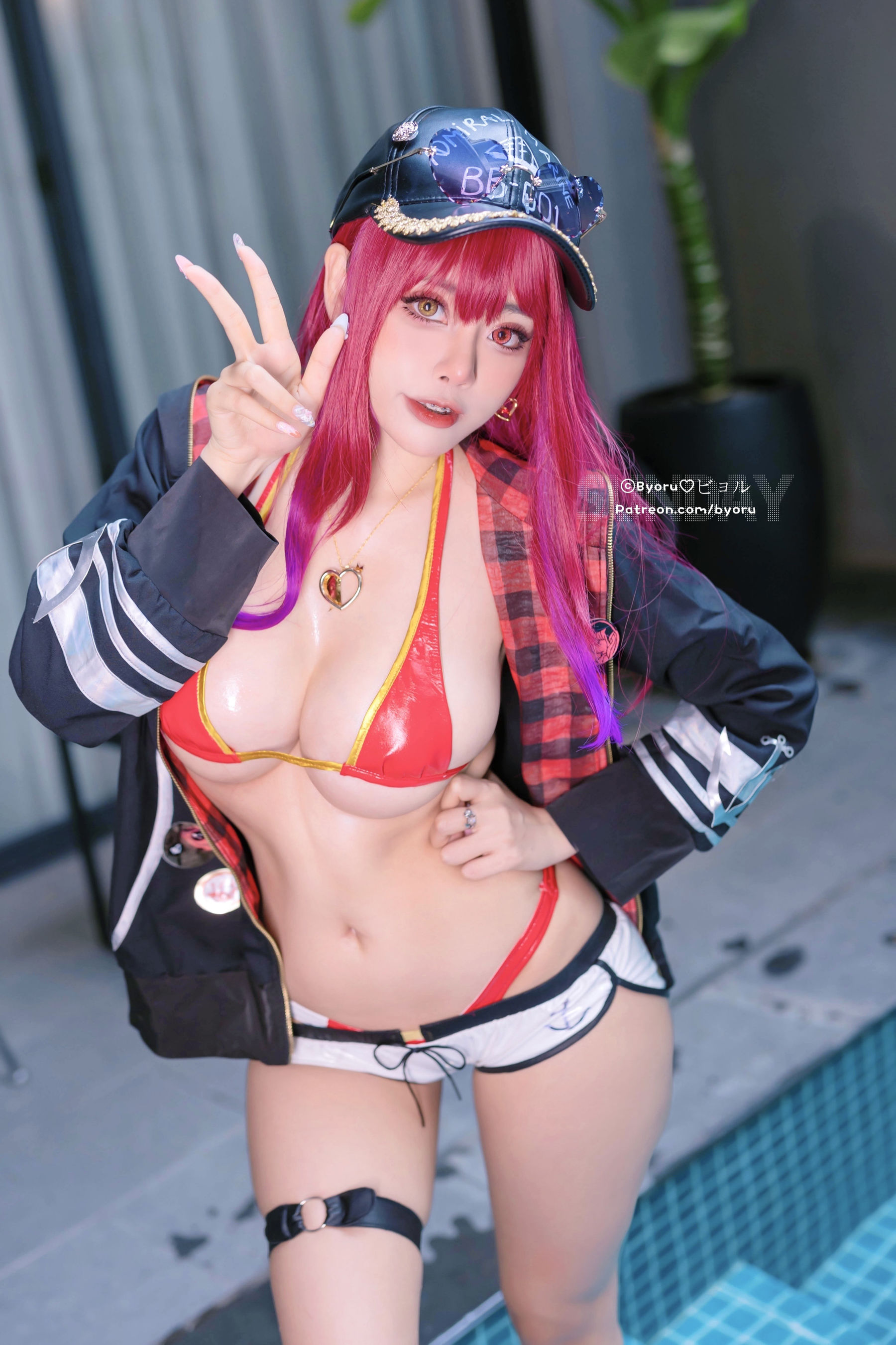 日本性感萝莉Byoru – Houshou Marine Hololive Summer [28P]