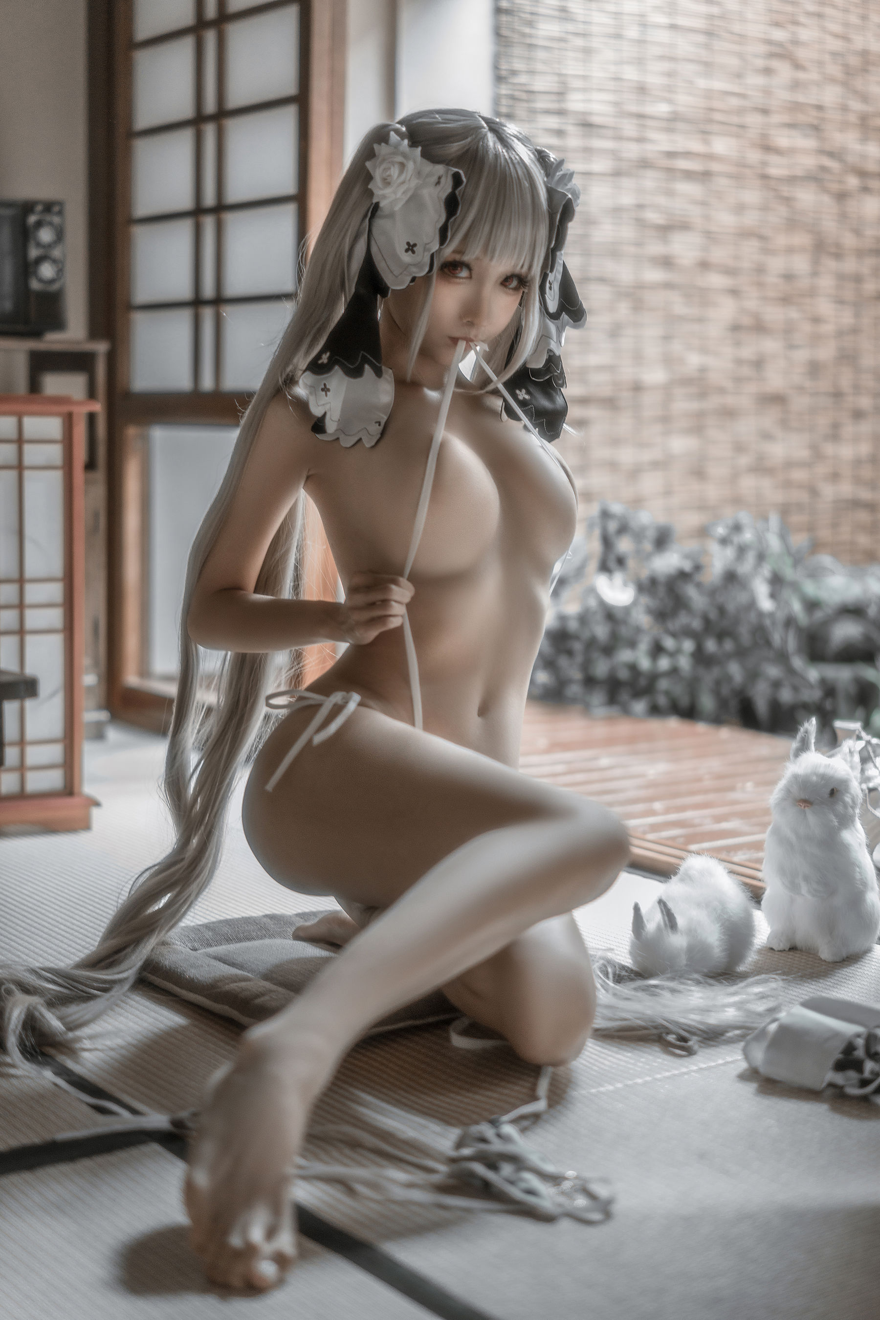 动漫博主蠢沫沫 – 可畏婚纱绅士版 [46P]