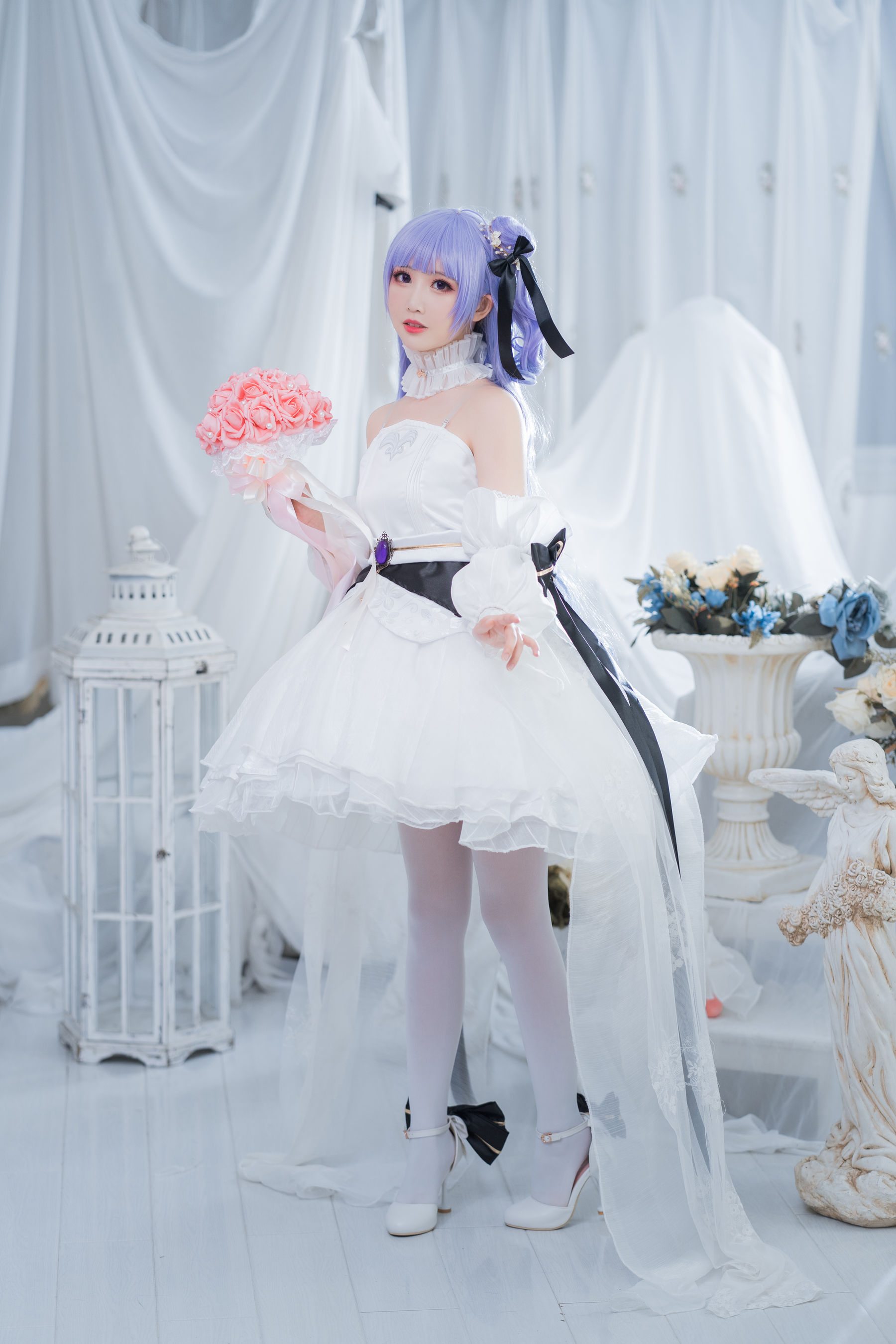 [Cosplay写真] 可爱人气Coser面饼仙儿 – 独角兽婚纱 [14P]