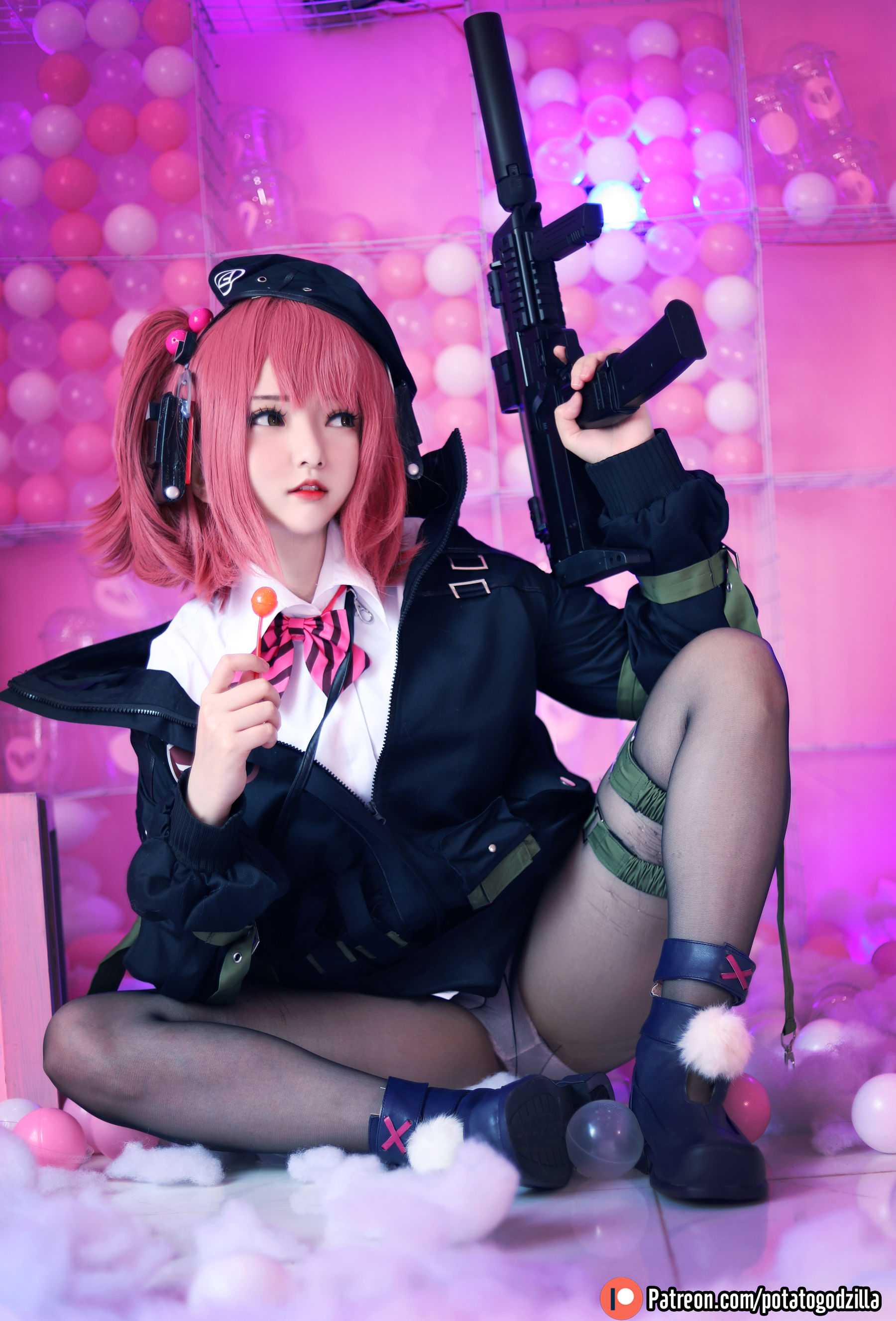 Coser小姐姐Potato Godzilla – MP7 (Girls Frontline) [40P]