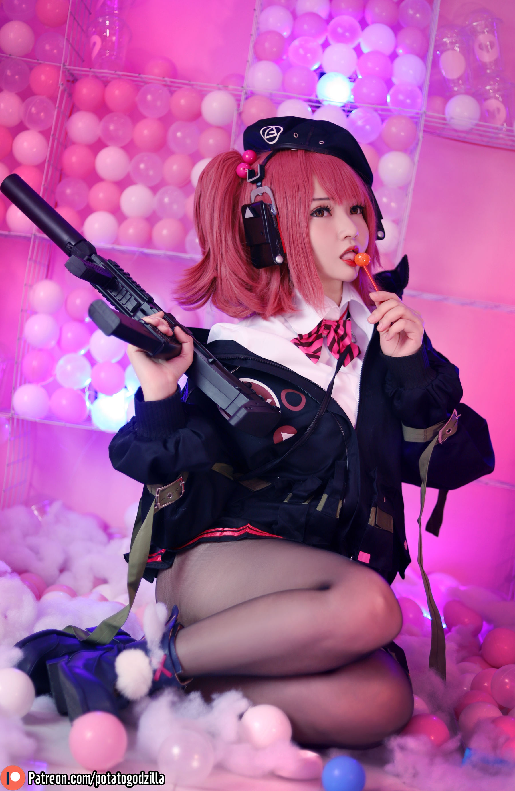 Coser小姐姐Potato Godzilla – MP7 (Girls Frontline) [40P]