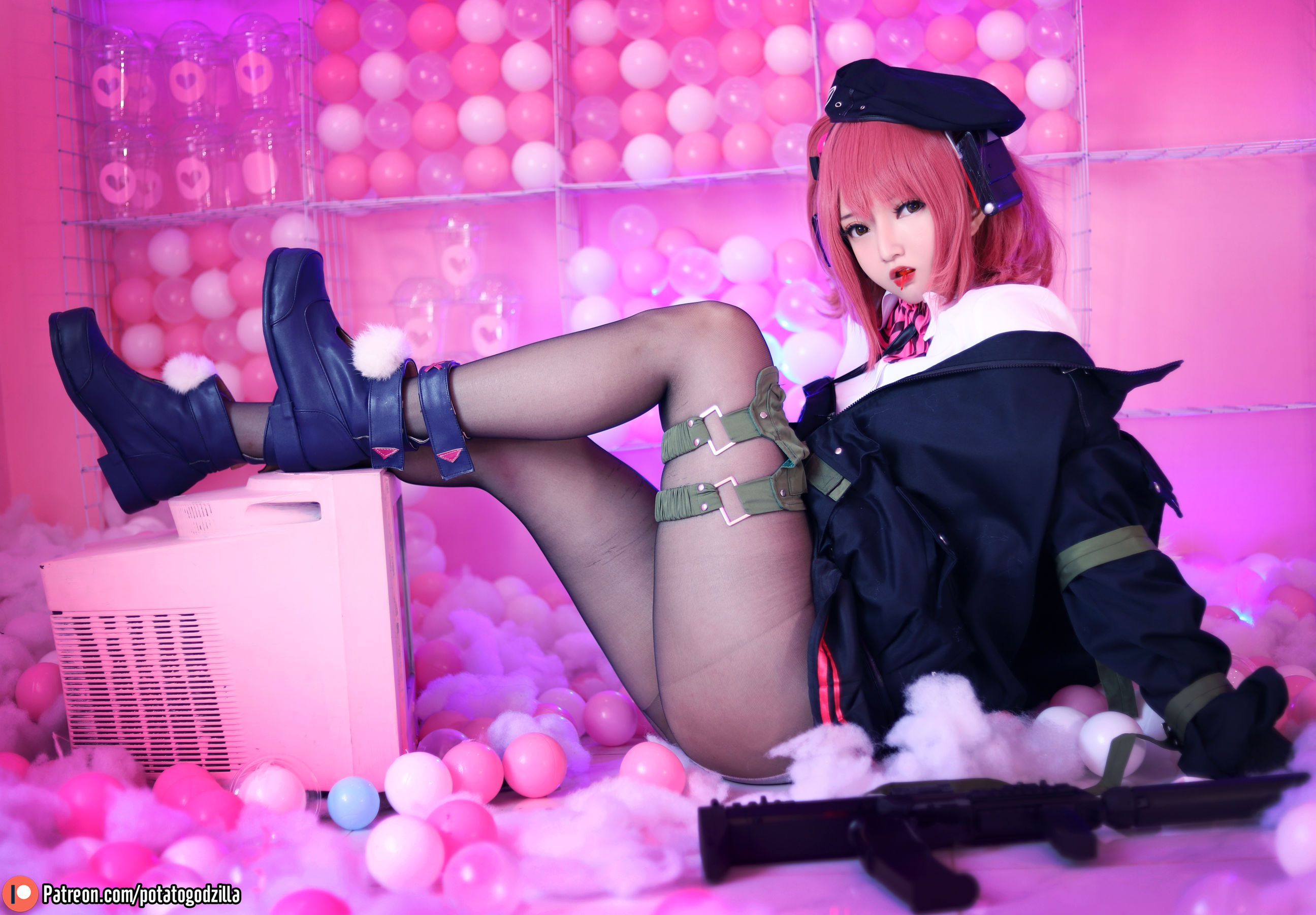 Coser小姐姐Potato Godzilla – MP7 (Girls Frontline) [40P]