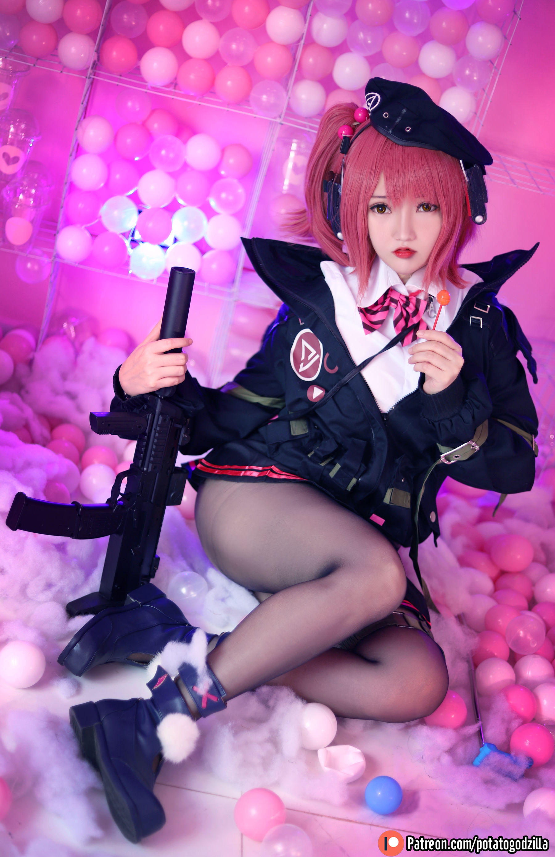 Coser小姐姐Potato Godzilla – MP7 (Girls Frontline) [40P]