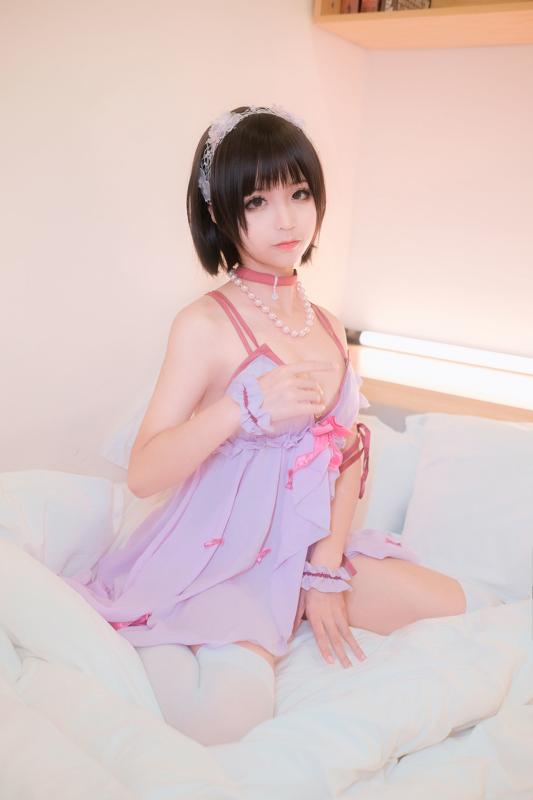 动漫博主蠢沫沫 加藤惠睡衣 [44P]