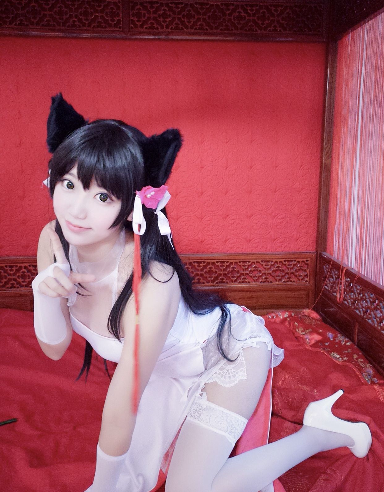 [萝莉COS] 黑川 – 獒犬旗袍 [23P]