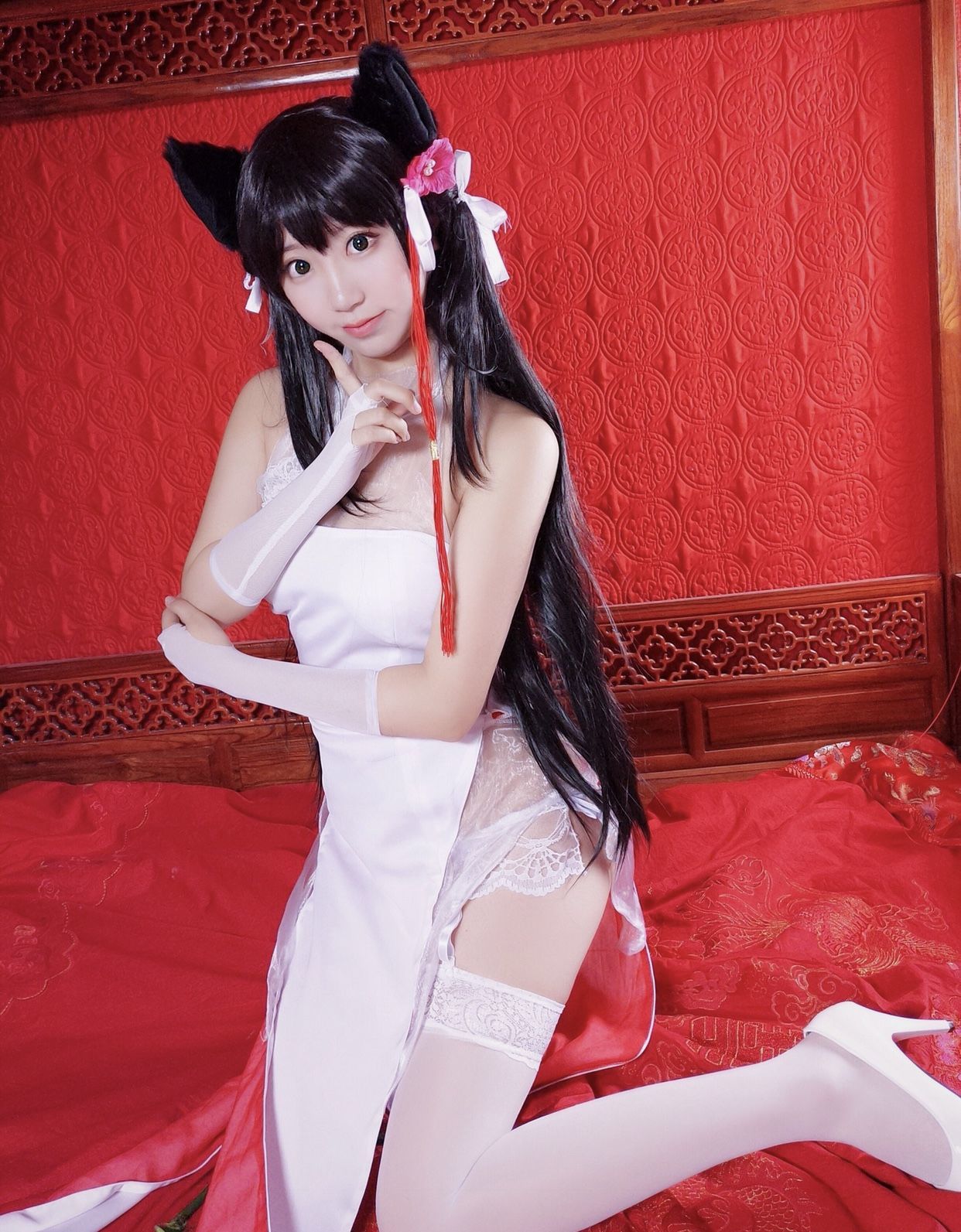 [萝莉COS] 黑川 – 獒犬旗袍 [23P]