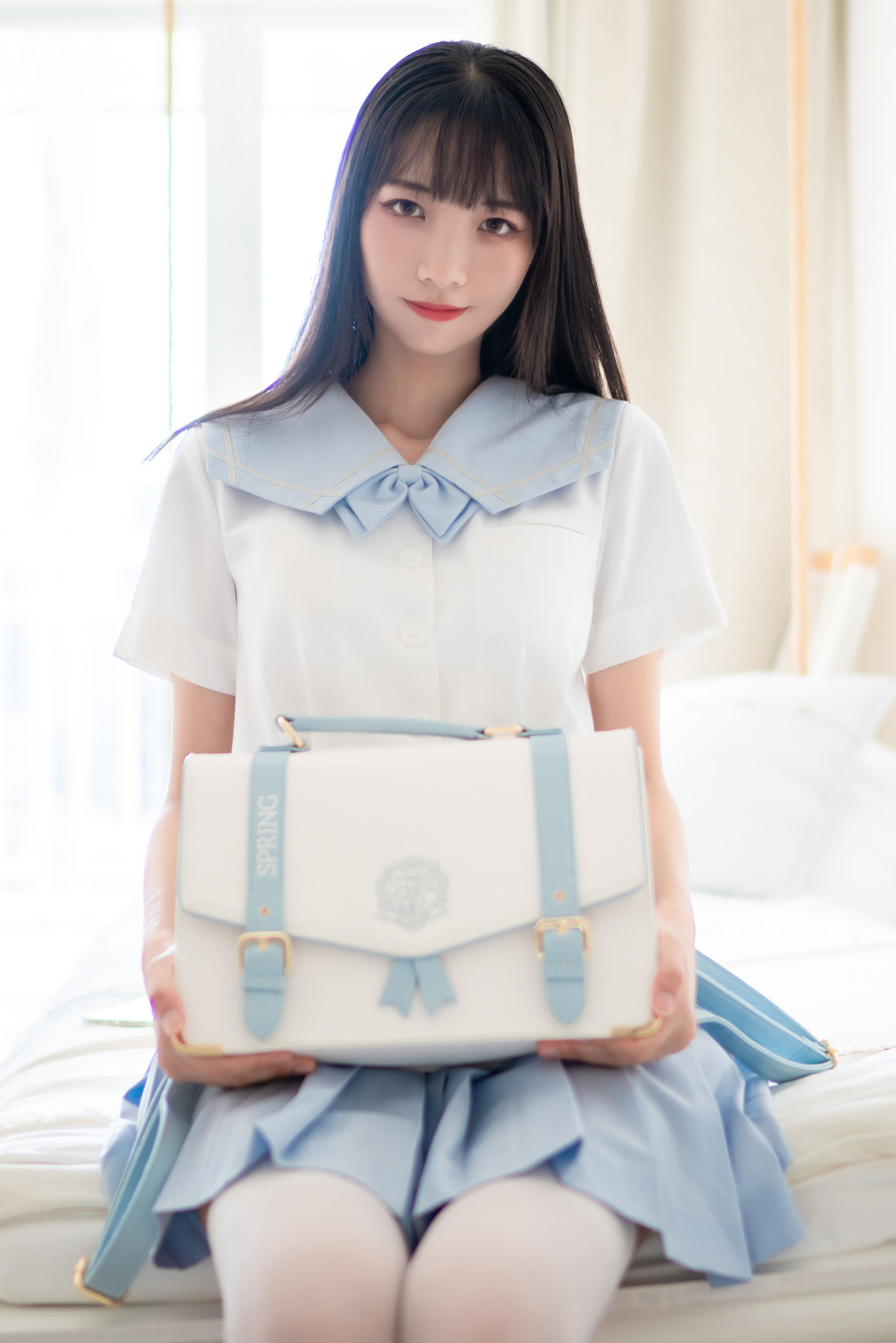 清纯妹子西瓜 – JK学生服 [65P]