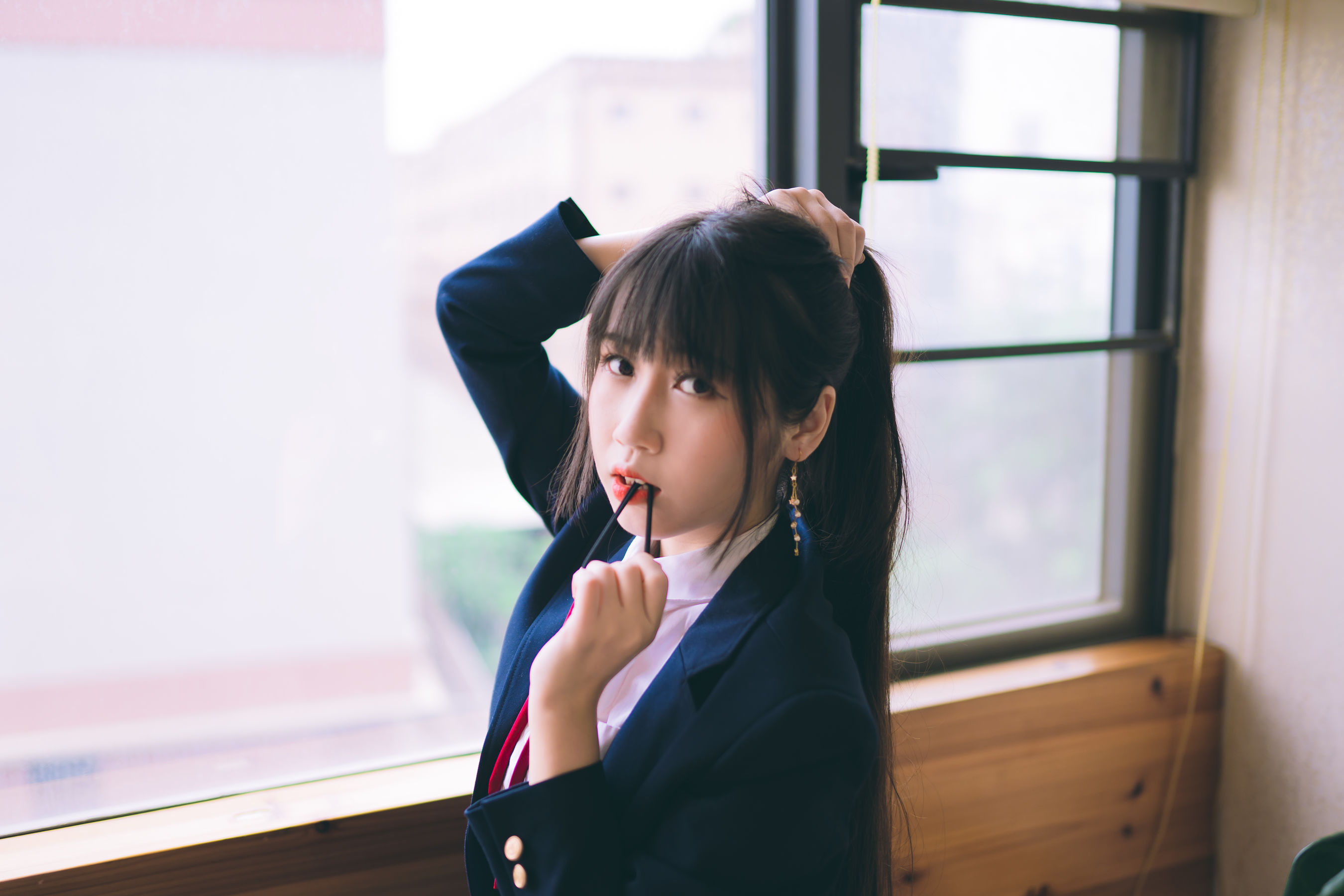 微博人气Coser不呆猫 – 校服JK [64P]