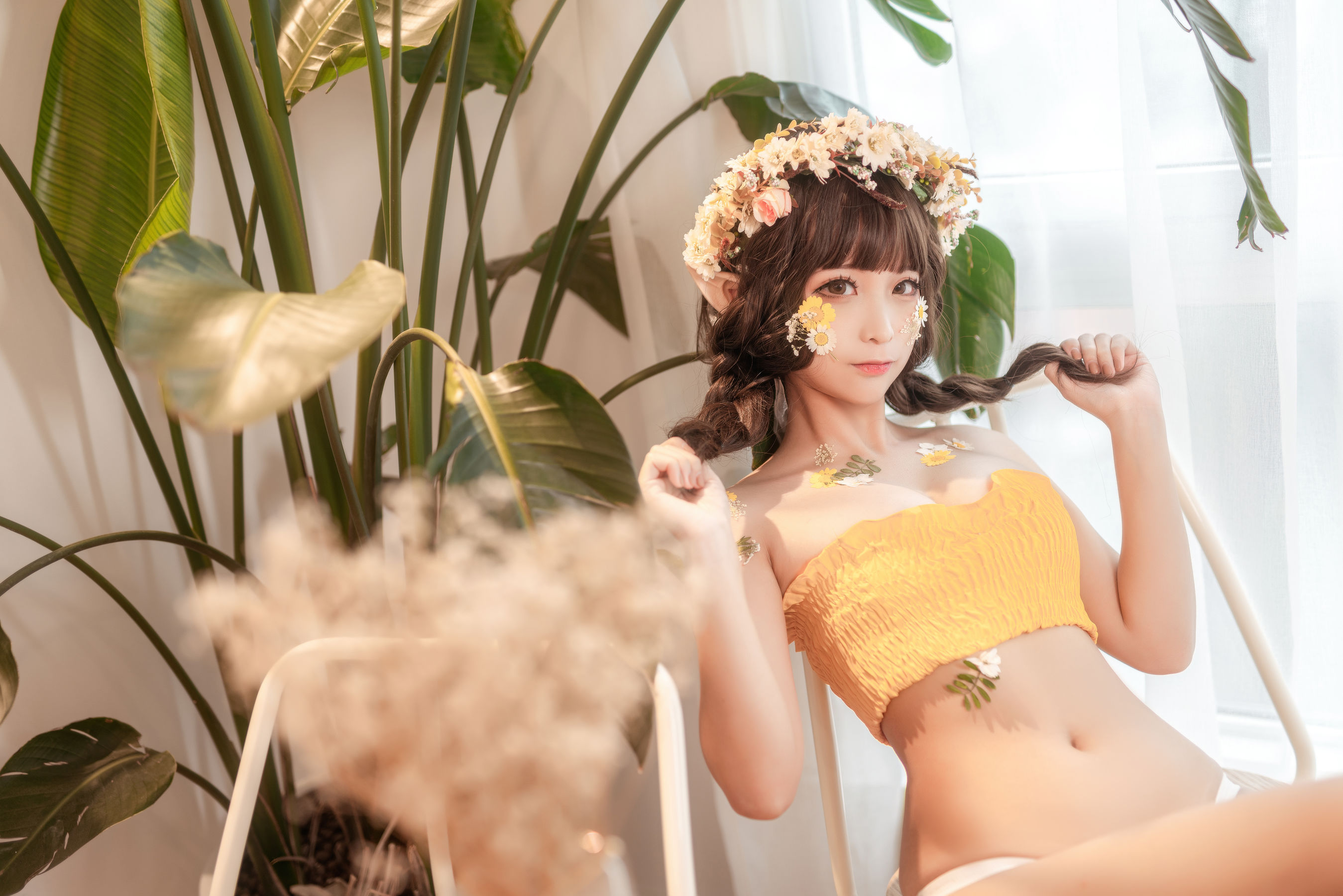 动漫博主蠢沫沫 – 尖耳国度 花精灵 [38P]