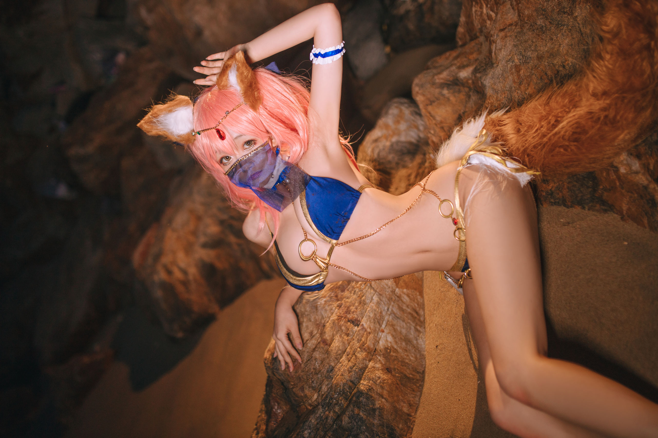 Cosplay日奈娇 – 玉藻前 阿拉伯舞娘 [37P]