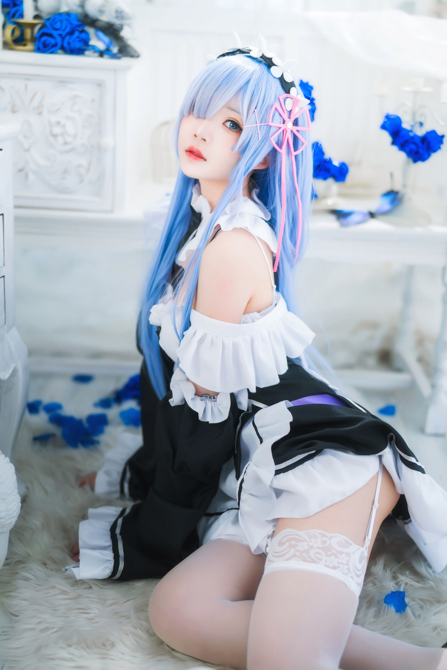 桜桃喵 – 长发蕾姆 [89P]