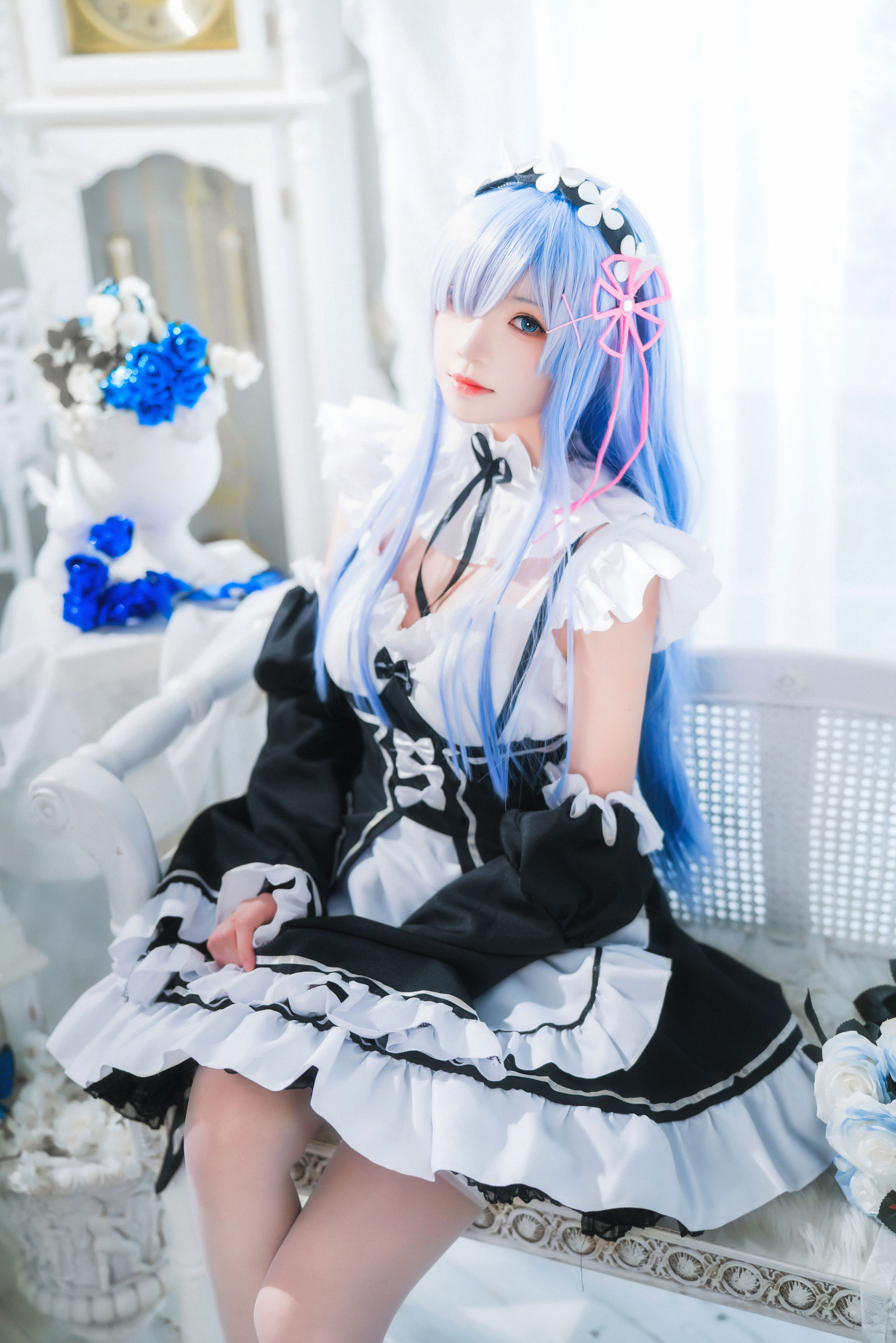 桜桃喵 – 长发蕾姆 [89P]
