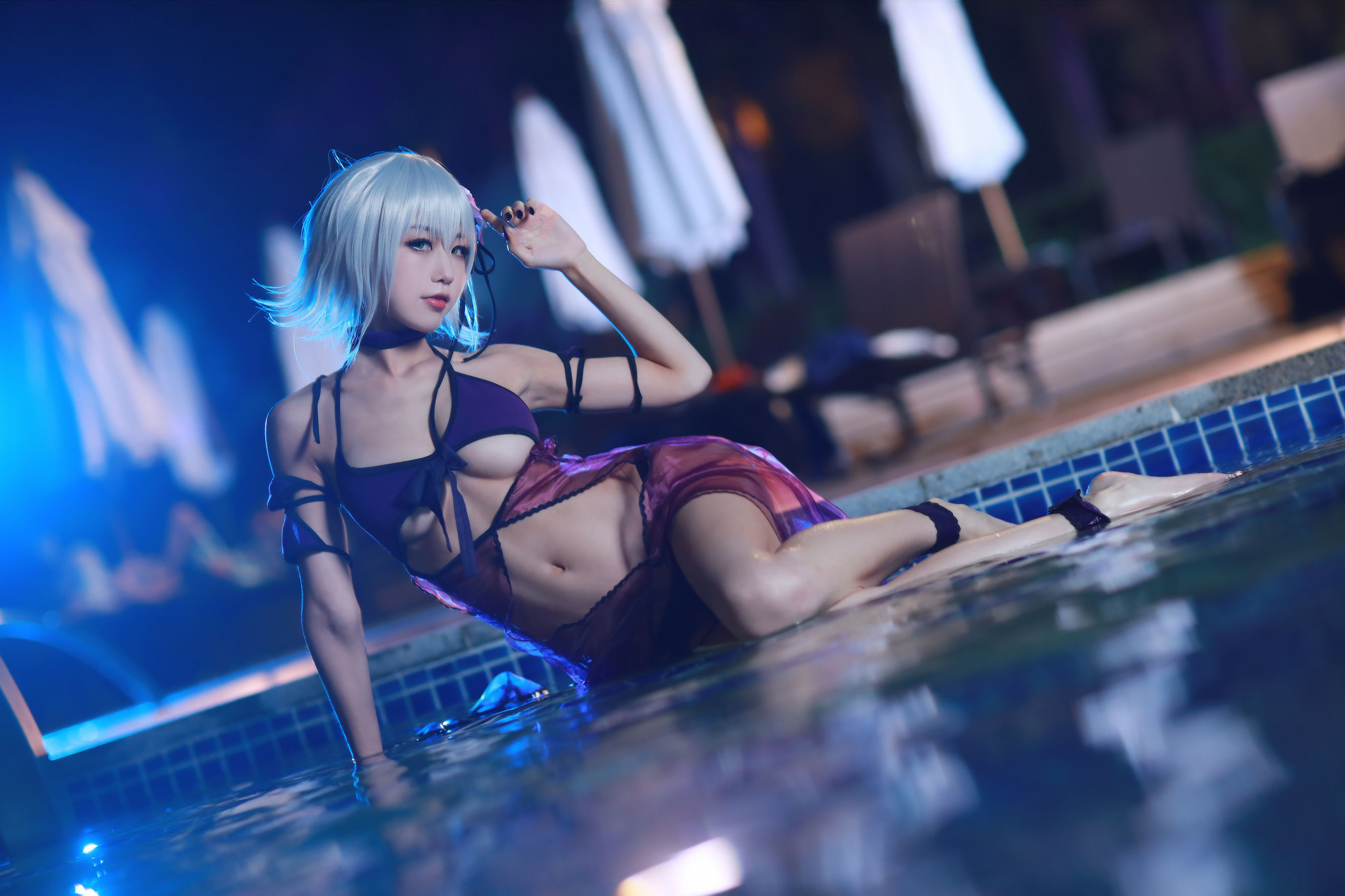 动漫博主水淼aqua – 贞德泳装 [41P]