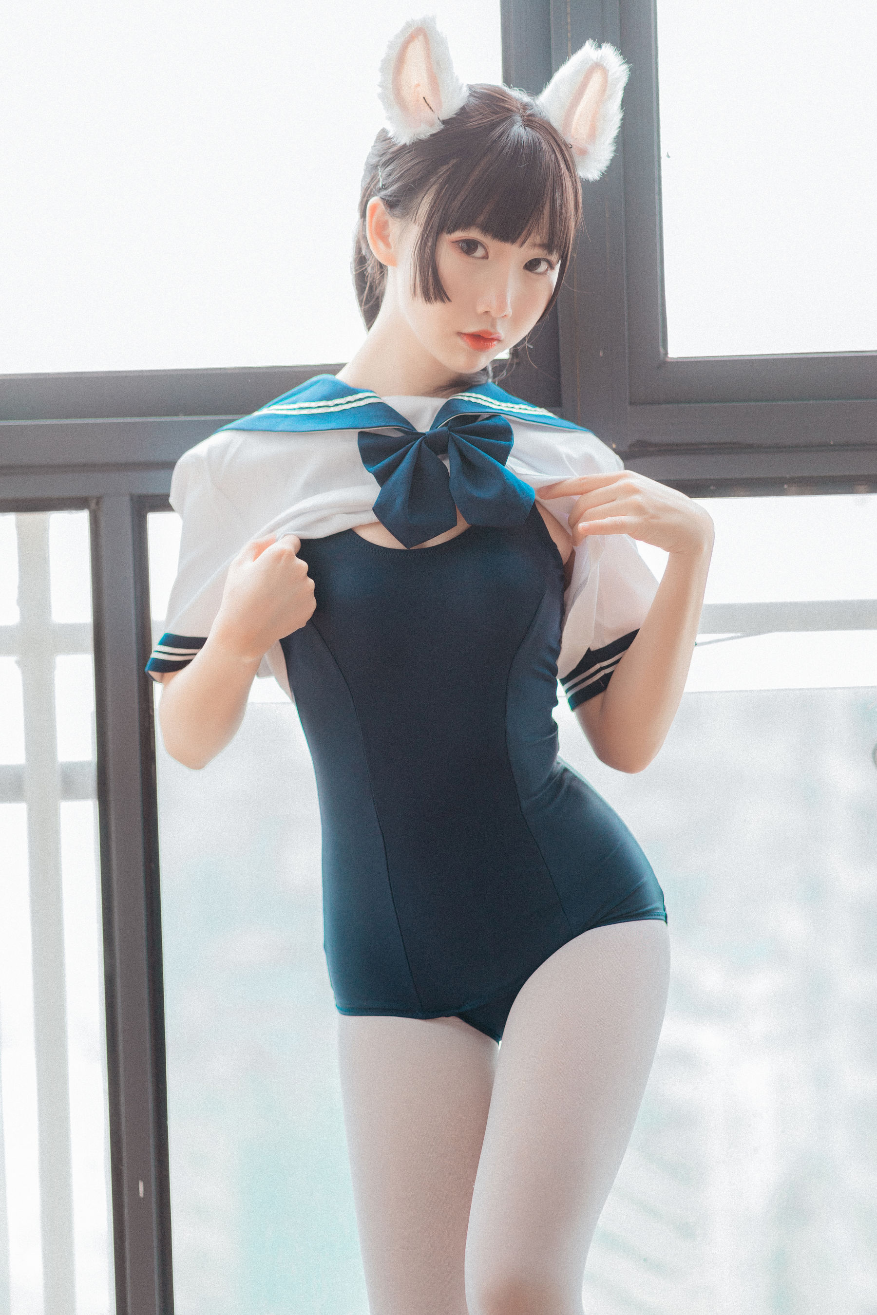 可爱人气Coser面饼仙儿 – 水手服 死库水 [35P]