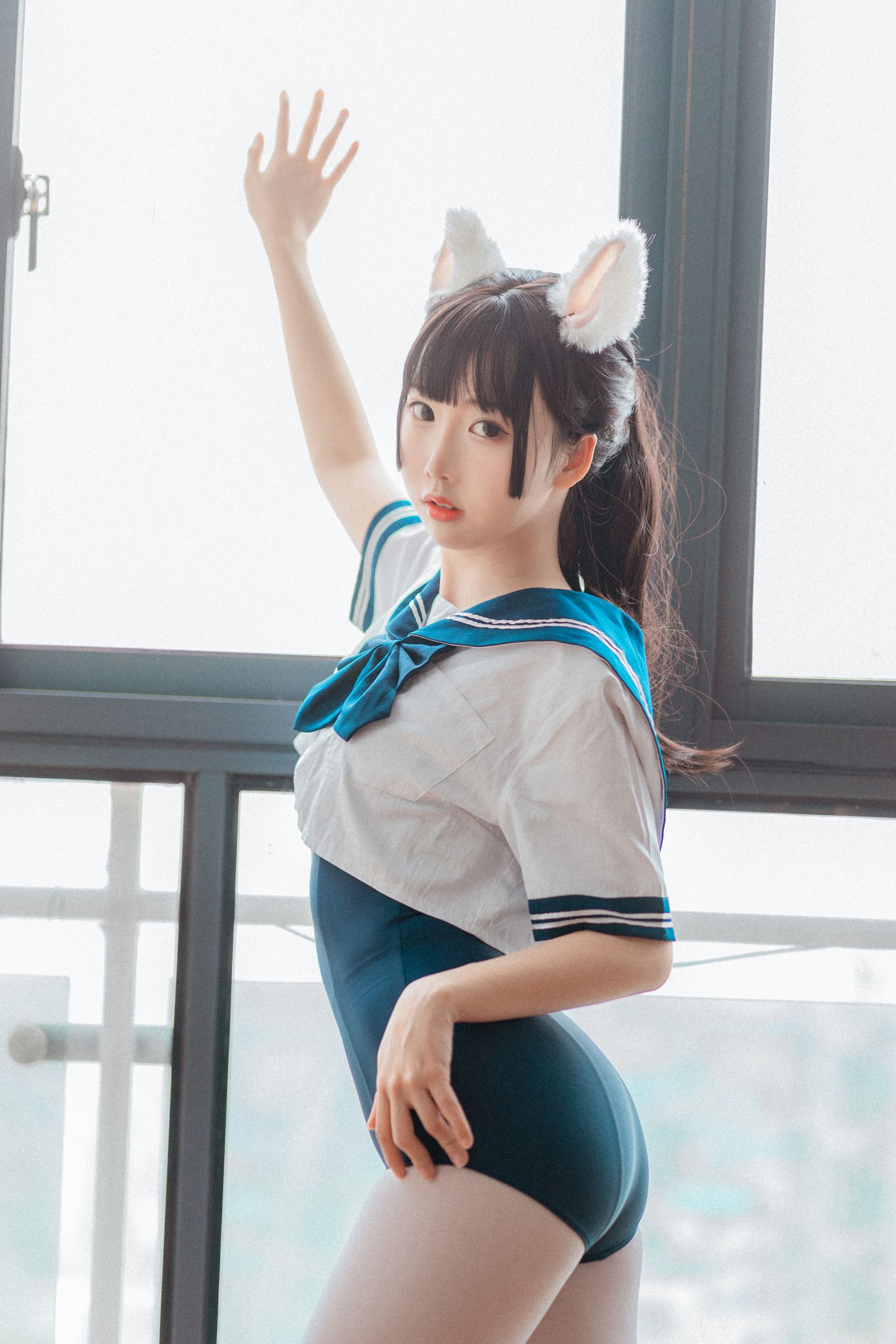 可爱人气Coser面饼仙儿 – 水手服 死库水 [35P]