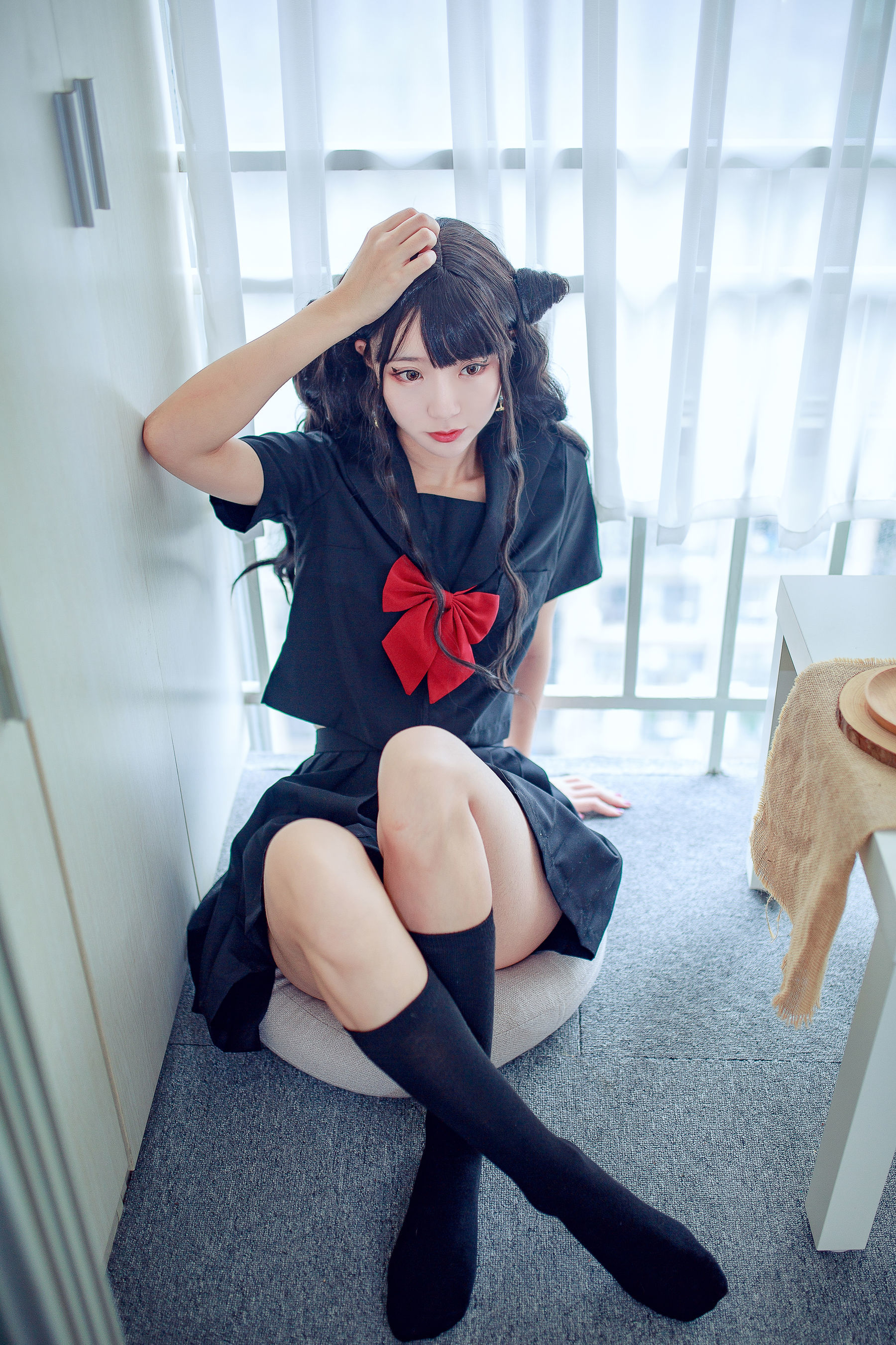 [萝莉COS] 黑川 – 小恶魔JK [32P]