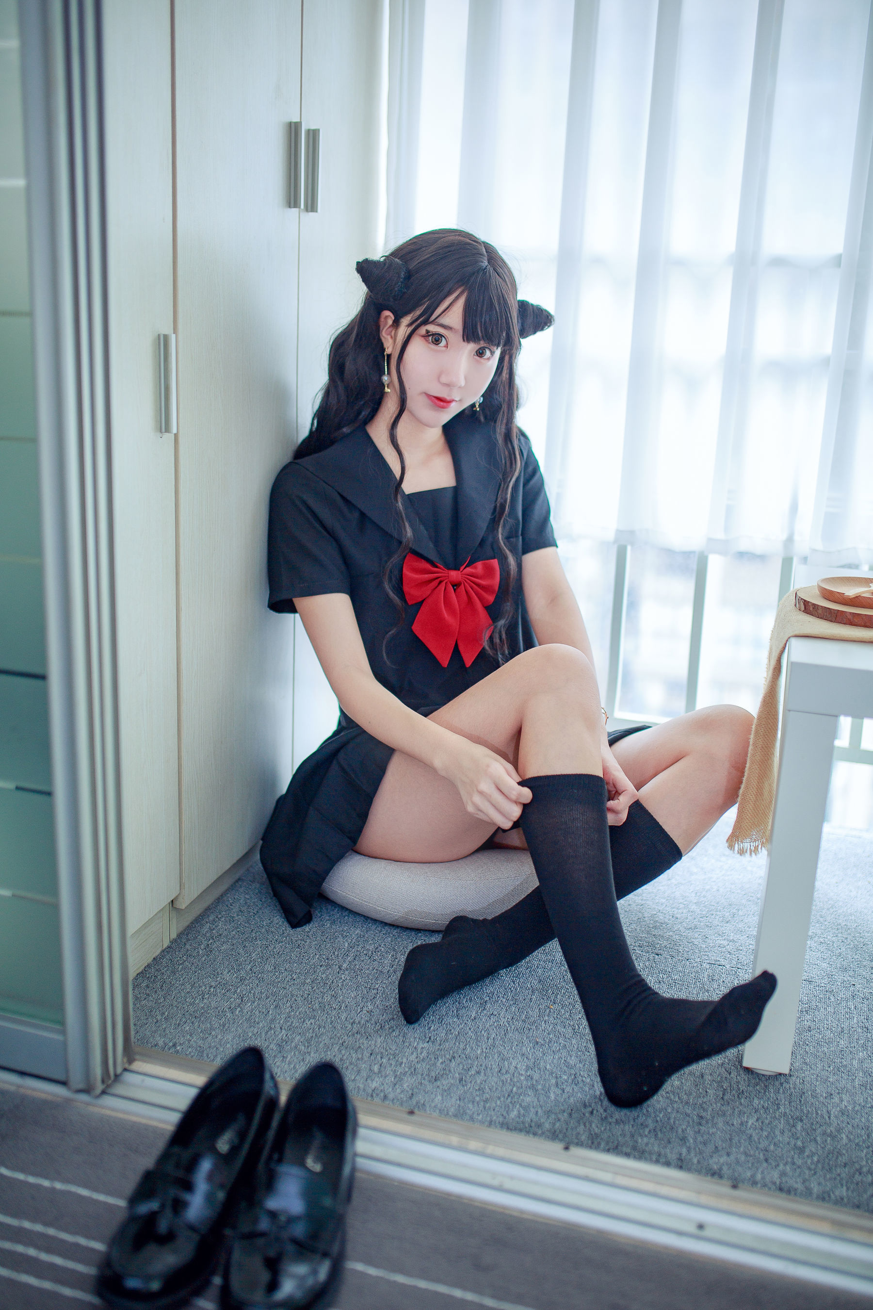 [萝莉COS] 黑川 – 小恶魔JK [32P]