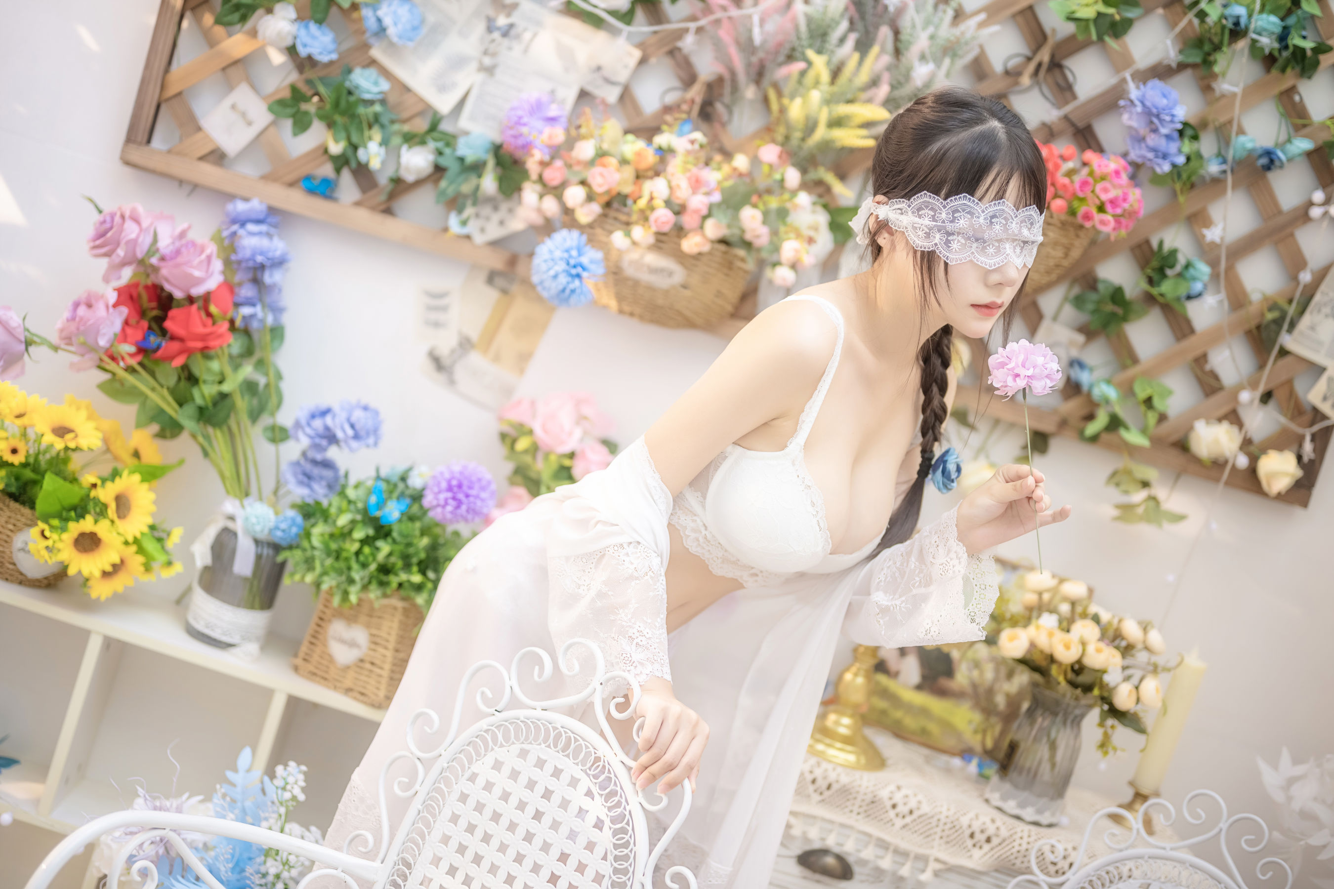 香草喵露露 – 白色玫瑰 [48P]