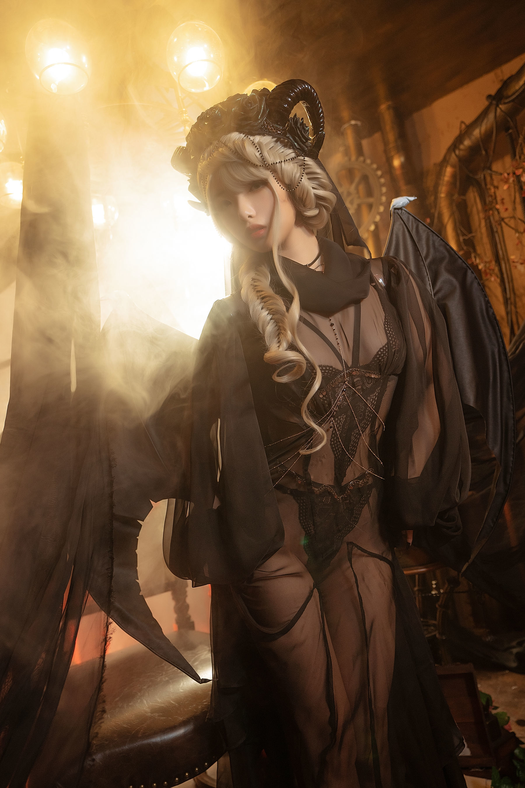 [萝莉COS] 雯妹 – 魅魔 gothic devil [16P]